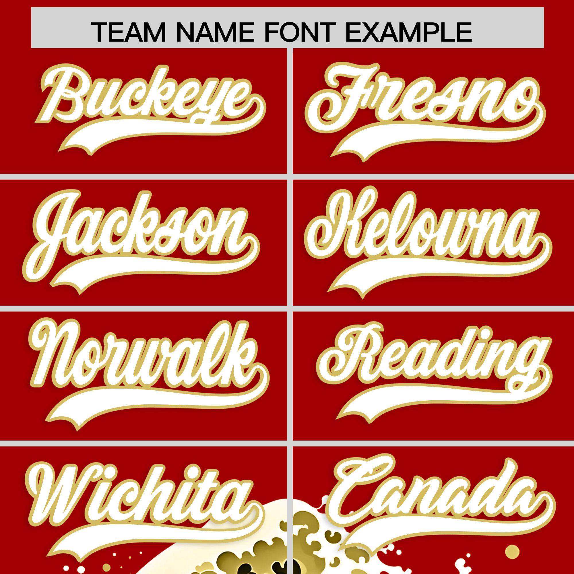 Custom Red Wave Graffiti Pattern Authentic Baseball Jersey | KXKSHOP