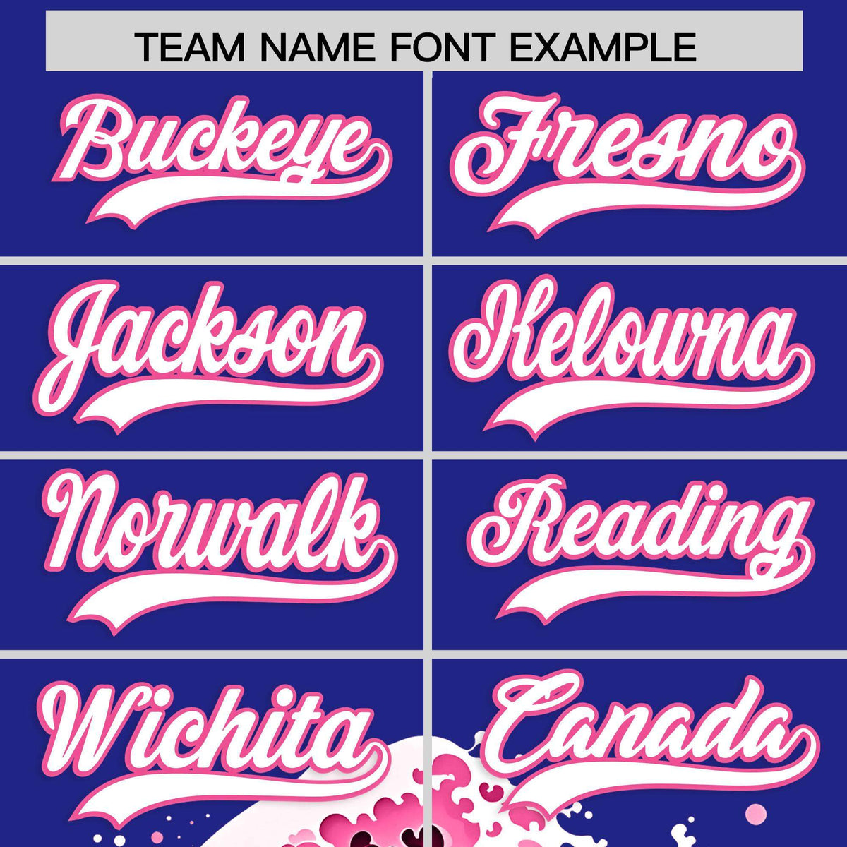 Custom Royal Wave Graffiti Pattern Authentic Baseball Jersey| KXKSHOP