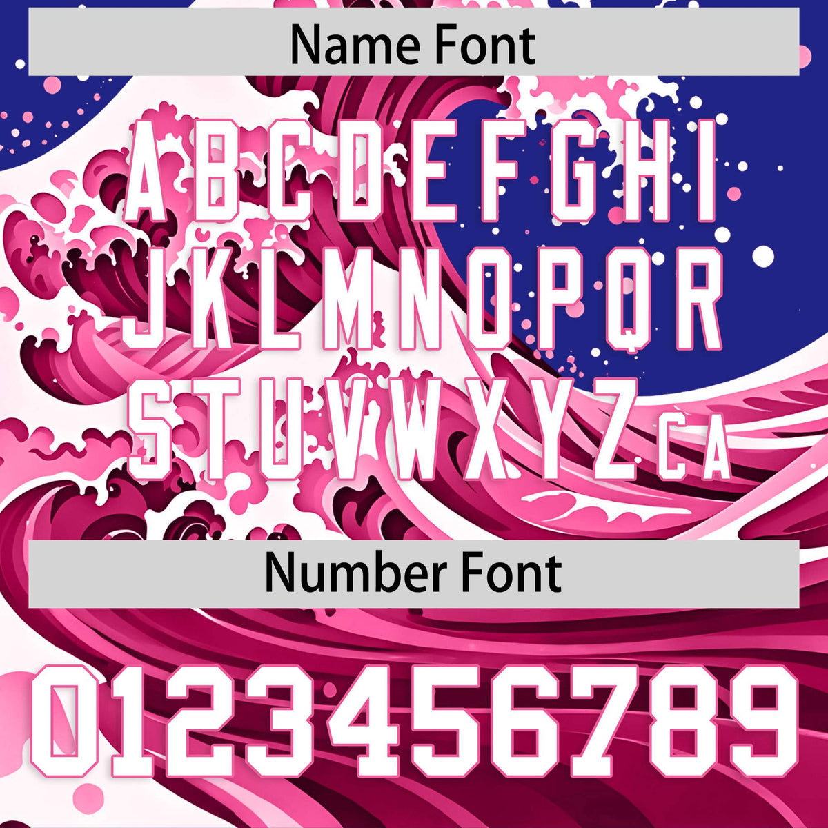 Custom Royal Wave Graffiti Pattern Authentic Baseball Jersey| KXKSHOP