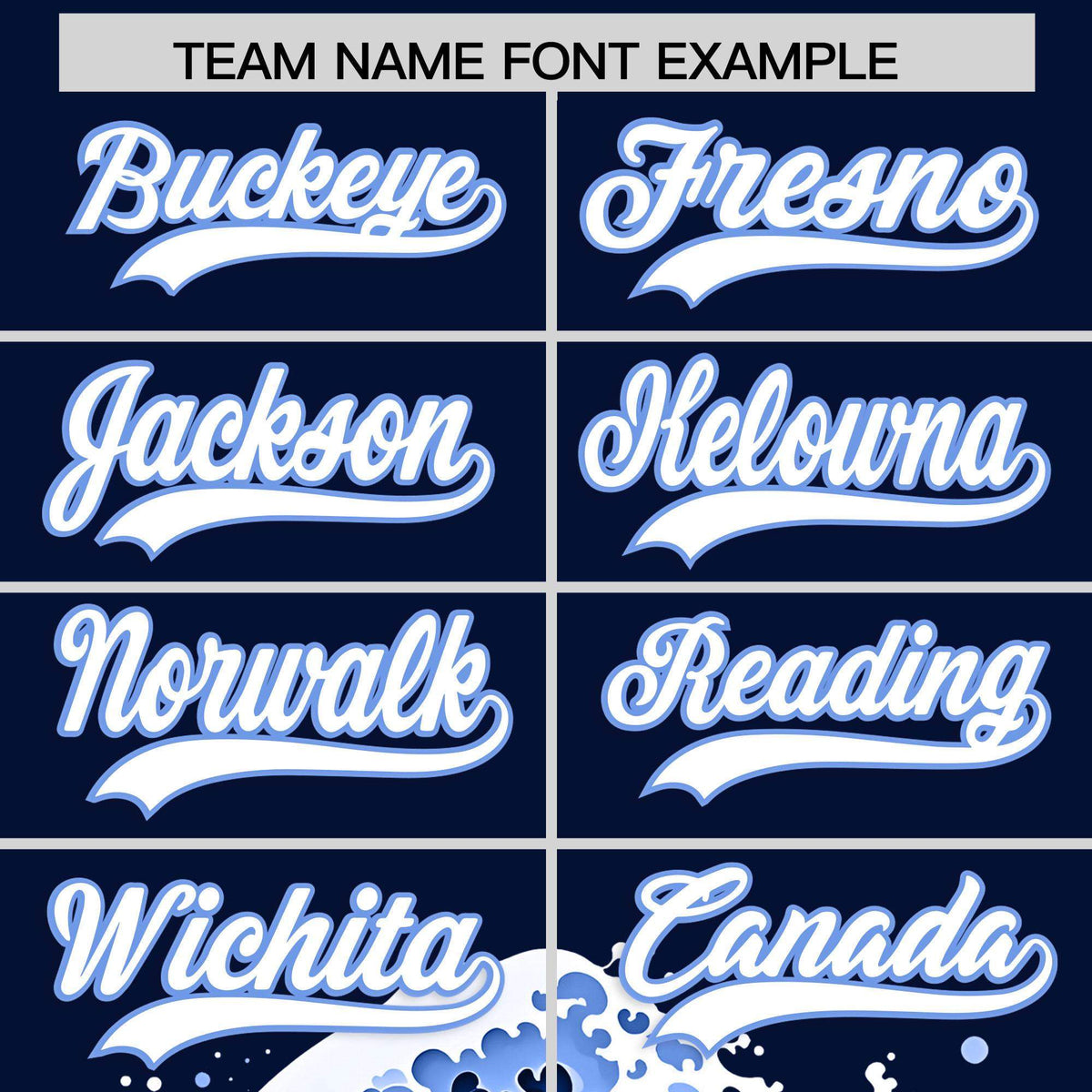 Custom Navy Wave Graffiti Pattern Authentic Baseball Jersey| KXKSHOP