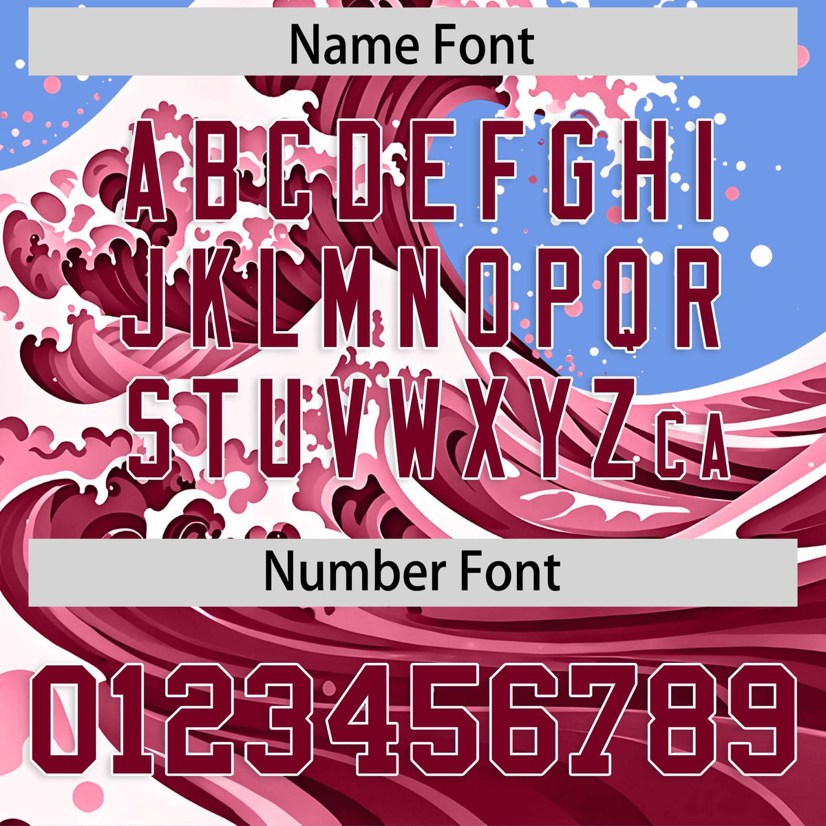 Custom Light Blue Wave Graffiti Pattern Authentic Baseball Jersey| KXKSHOP