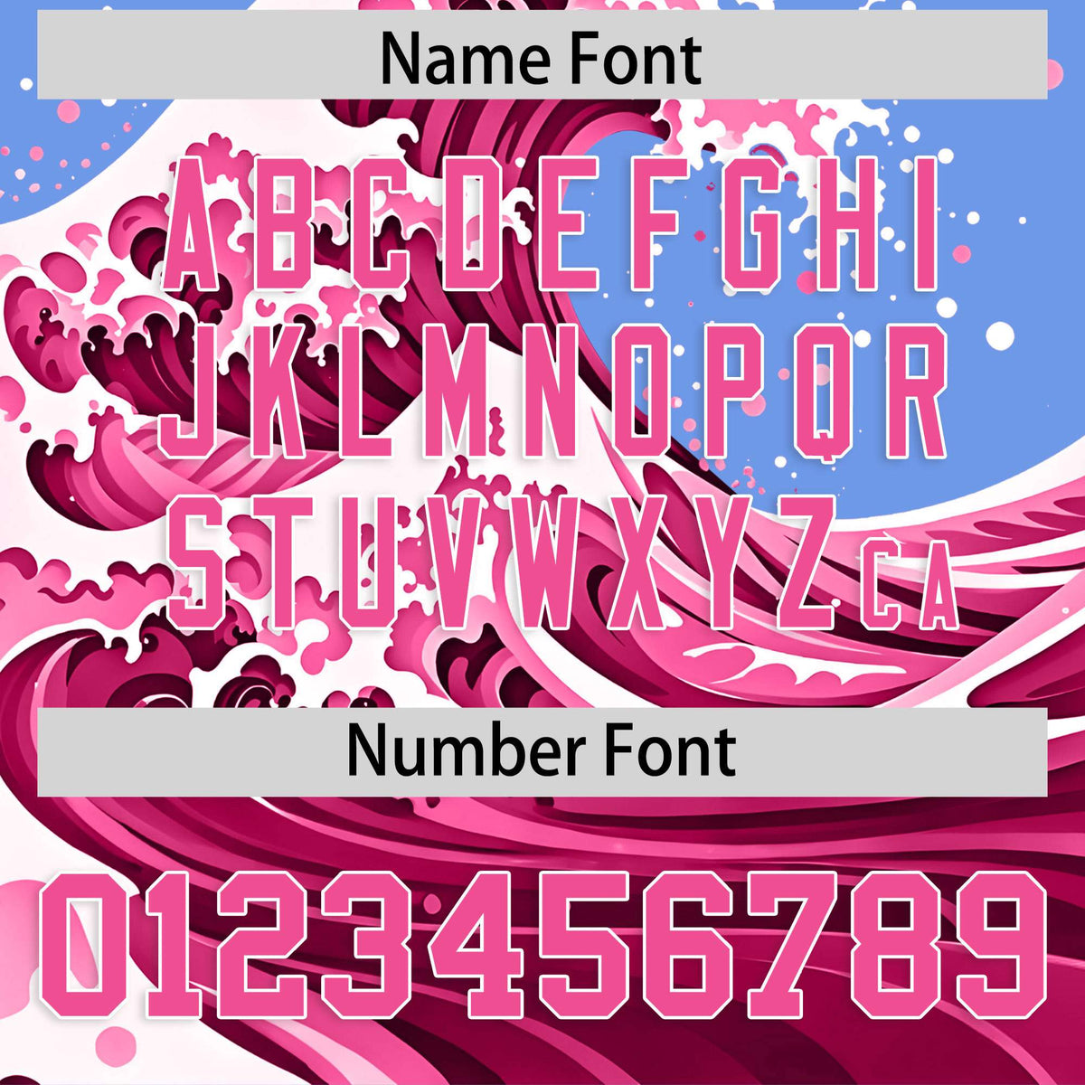 Custom Light Blue Wave Graffiti Pattern Authentic Baseball Jersey| KXKSHOP