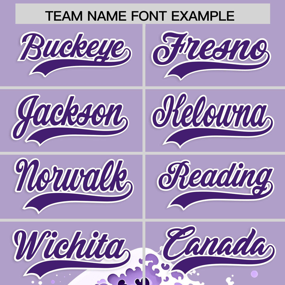 Custom Light Purple Wave Graffiti Pattern Authentic Baseball Jersey| KXKSHOP