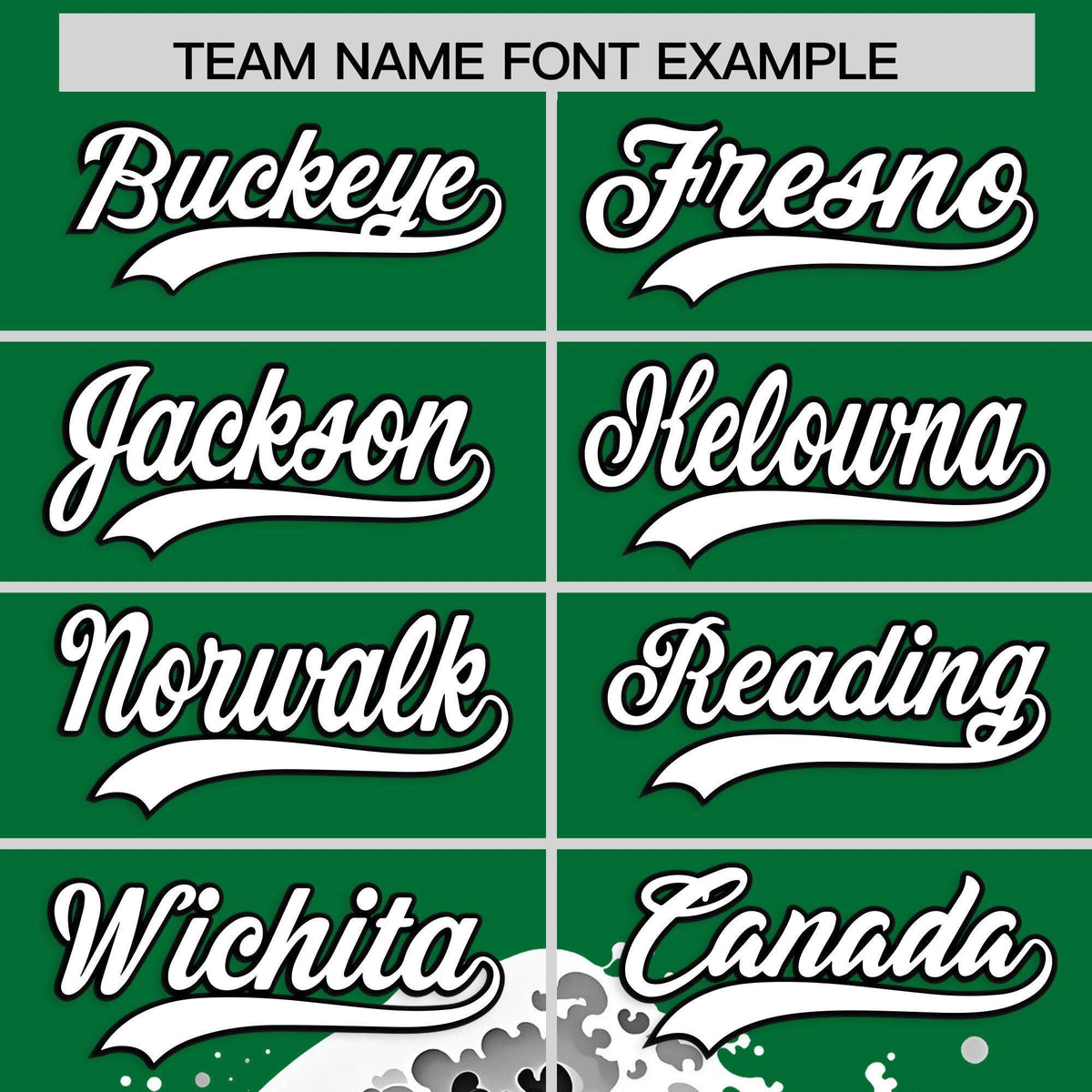 Custom Kelly Green Wave Graffiti Pattern Authentic Baseball Jersey| KXKSHOP