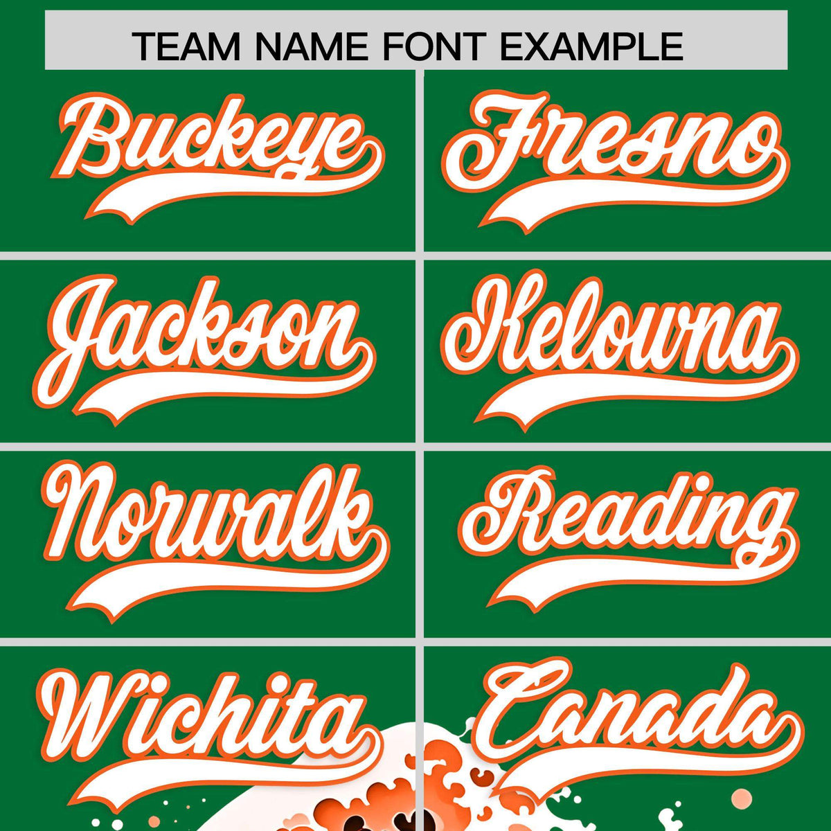 Custom Kelly Green Wave Graffiti Pattern Authentic Baseball Jersey| KXKSHOP