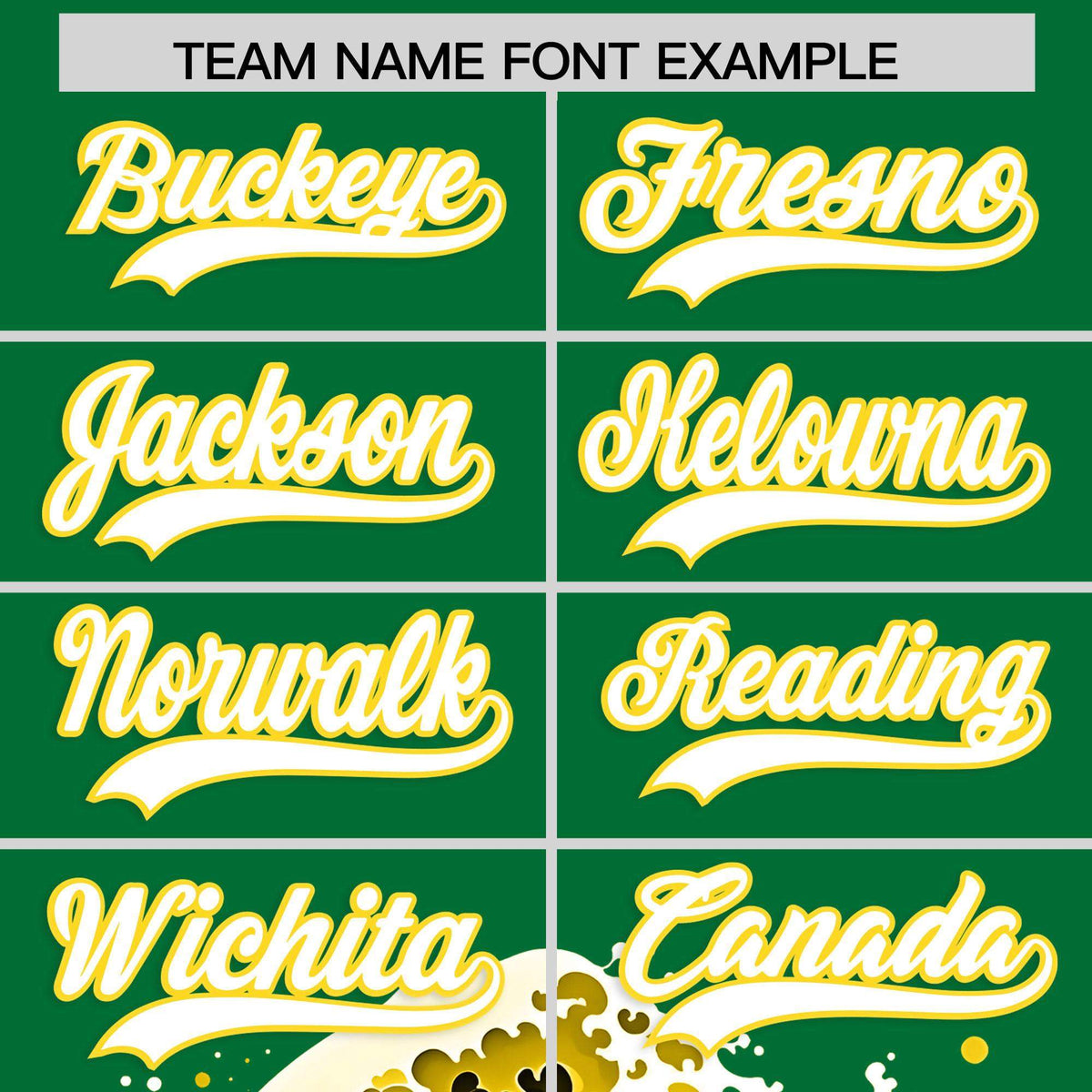 Custom Kelly Green Wave Graffiti Pattern Authentic Baseball Jersey| KXKSHOP