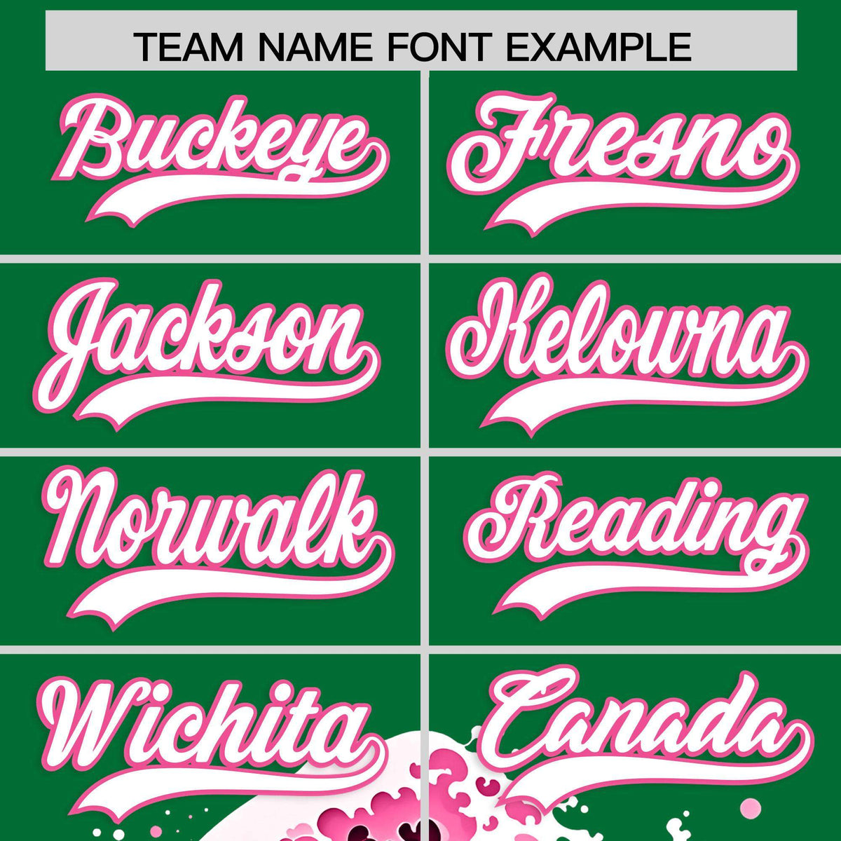 Custom Kelly Green Wave Graffiti Pattern Authentic Baseball Jersey| KXKSHOP