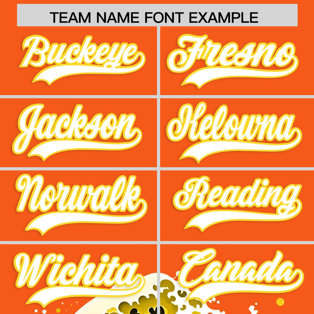 Custom Orange Wave Graffiti Pattern Authentic Baseball Jersey| KXKSHOP