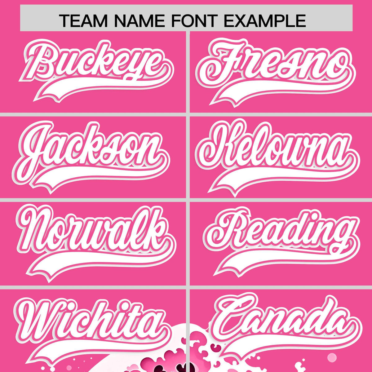 Custom Pink Wave Graffiti Pattern Authentic Baseball Jersey| KXKSHOP