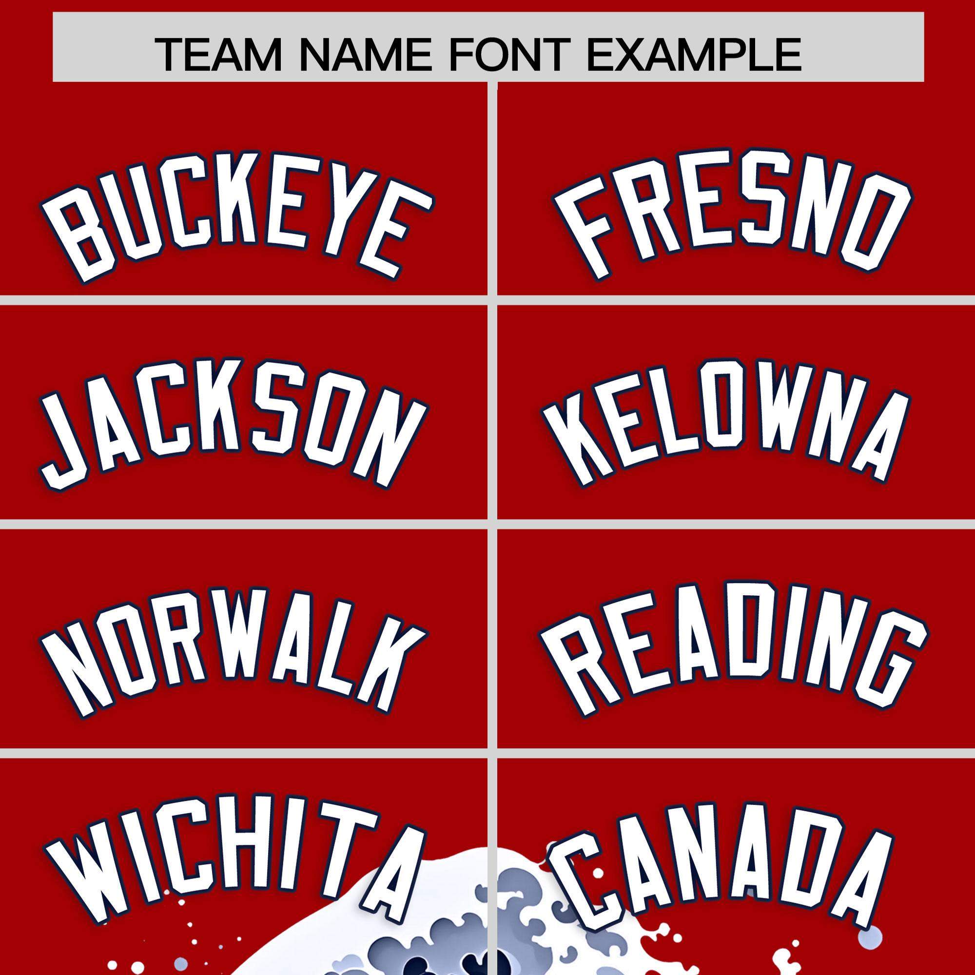 Custom Red Wave Graffiti Pattern Authentic Baseball Jersey | KXKSHOP