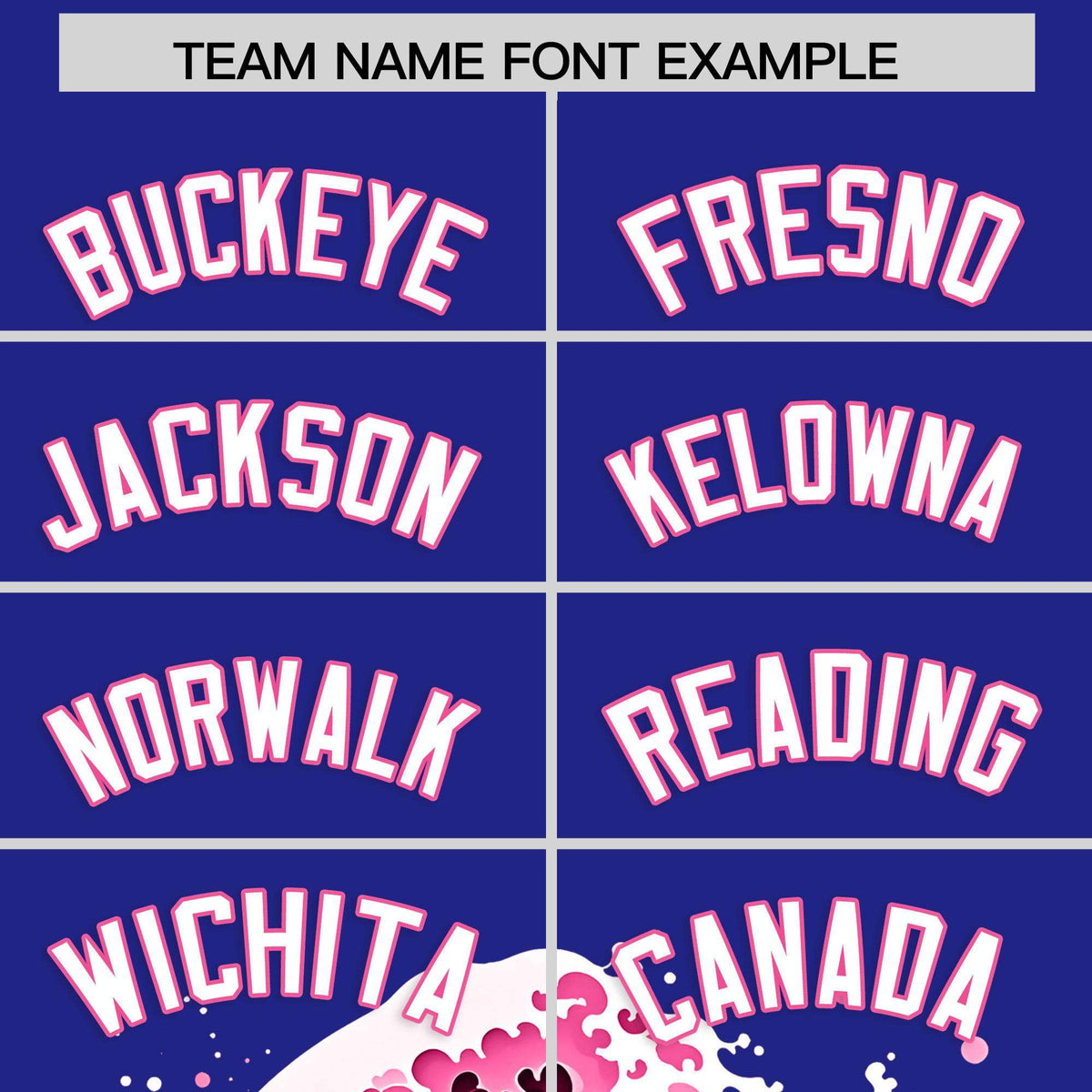 Custom Royal Wave Graffiti Pattern Authentic Baseball Jersey| KXKSHOP