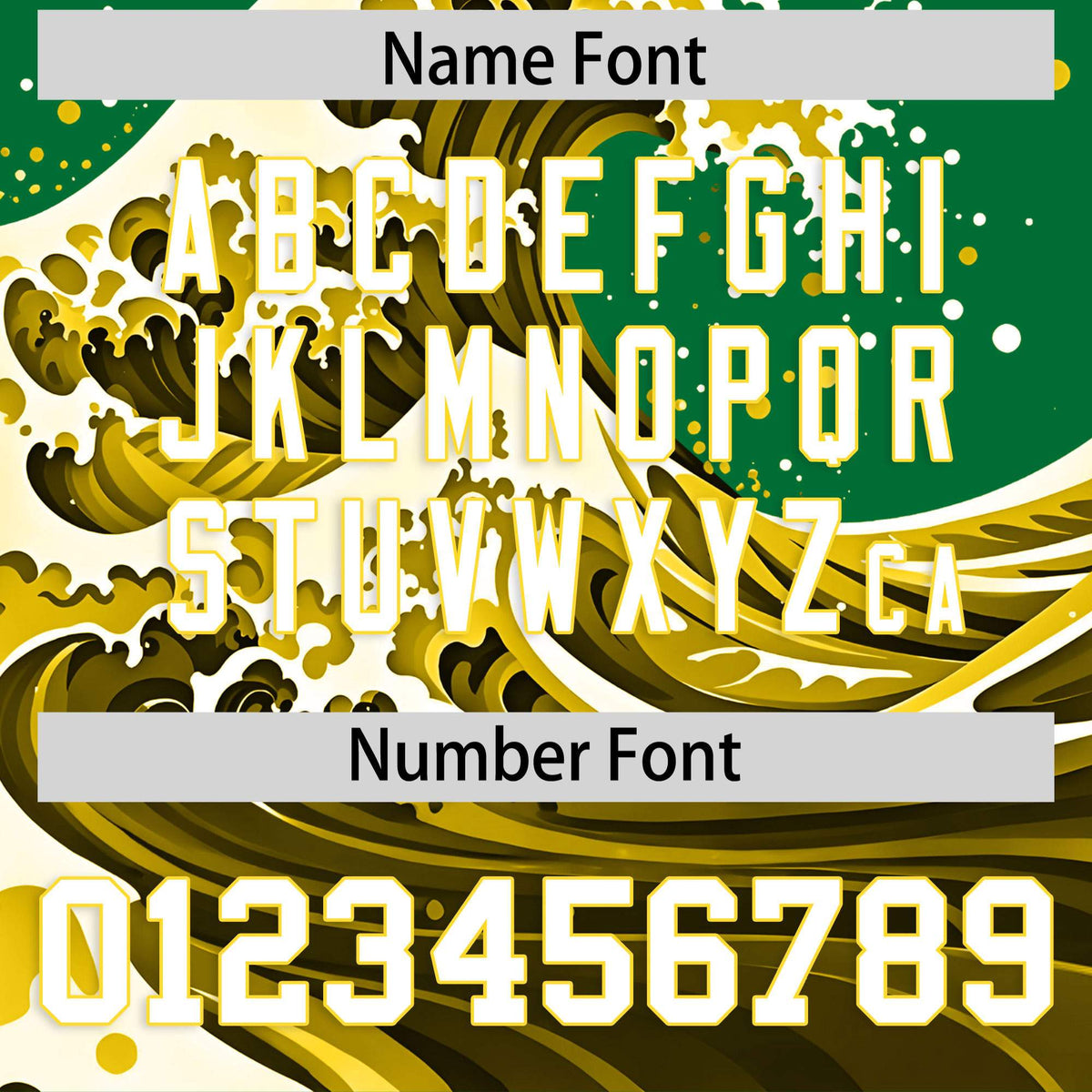 Custom Kelly Green Wave Graffiti Pattern Authentic Baseball Jersey| KXKSHOP