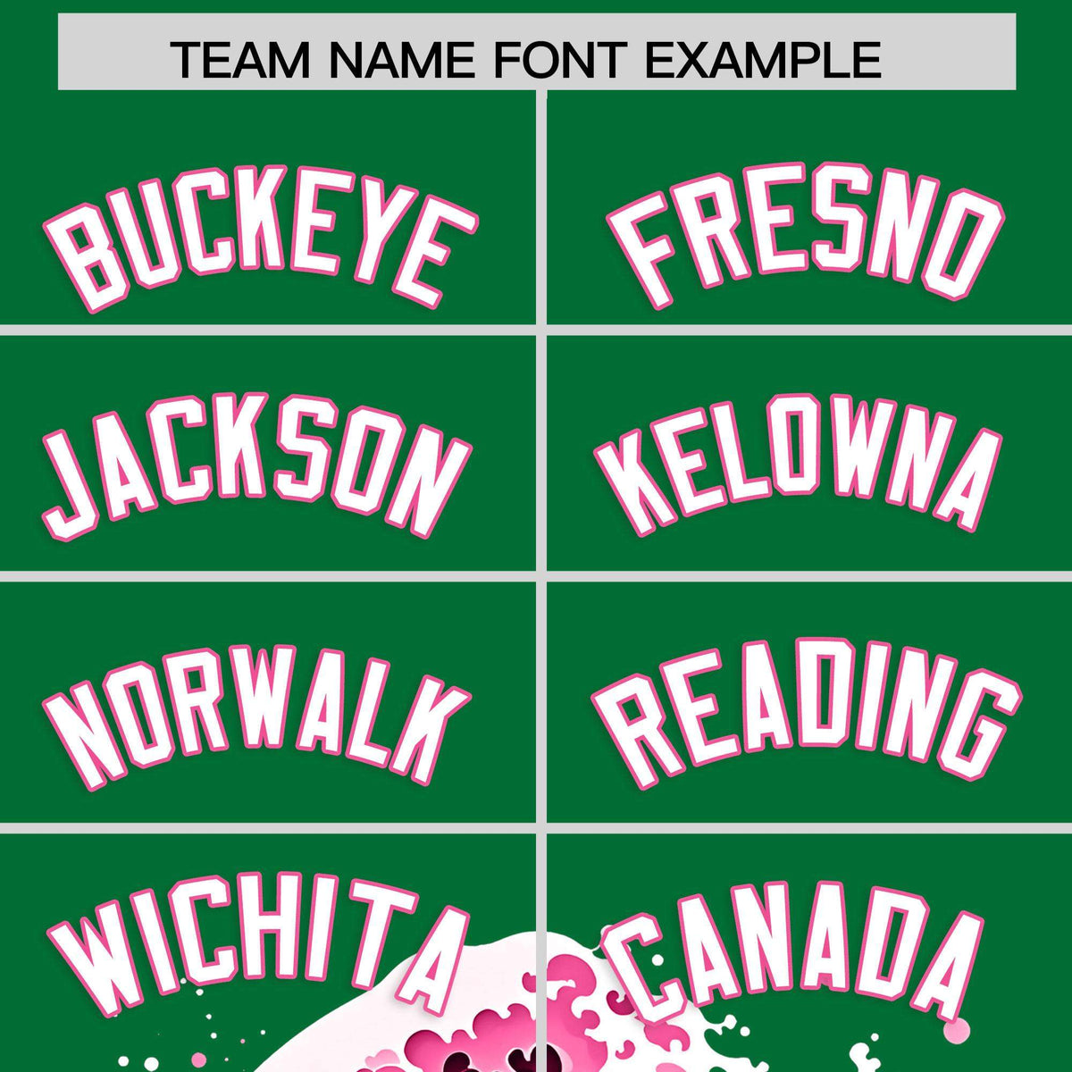 Custom Kelly Green Wave Graffiti Pattern Authentic Baseball Jersey| KXKSHOP