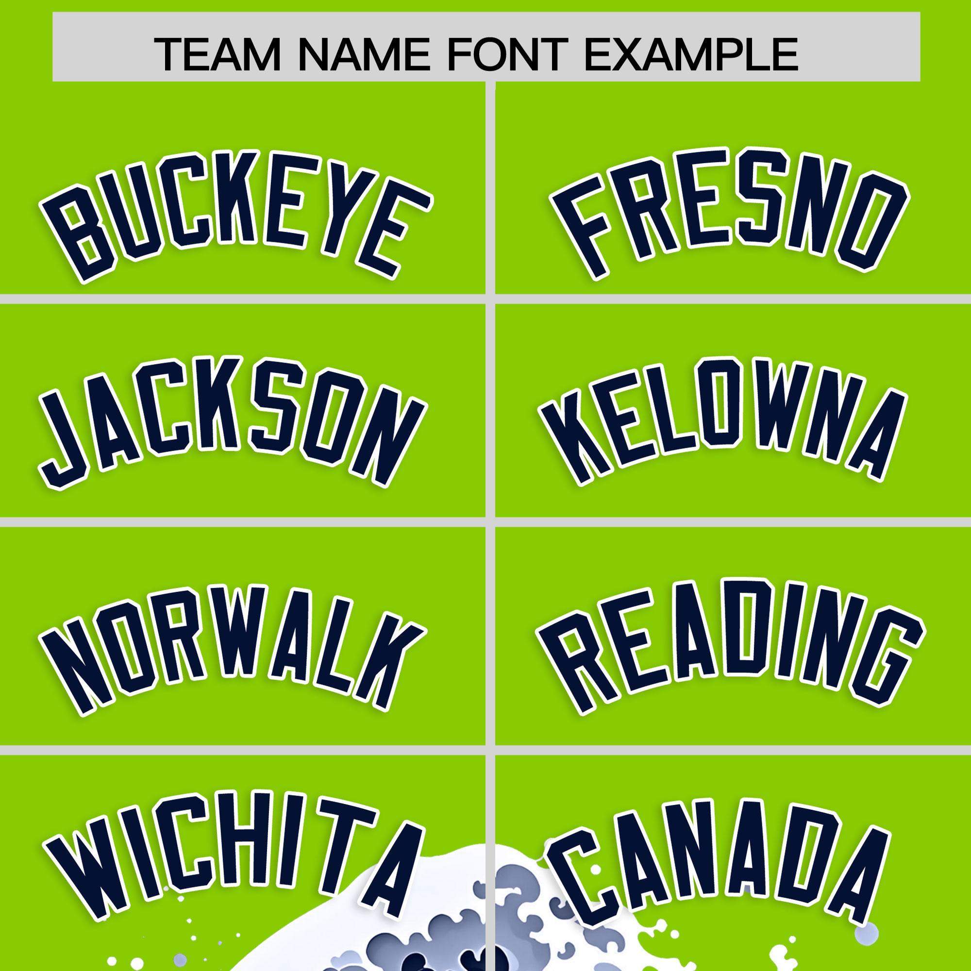 Custom Neon Green Wave Graffiti Pattern Authentic Baseball Jersey| KXKSHOP