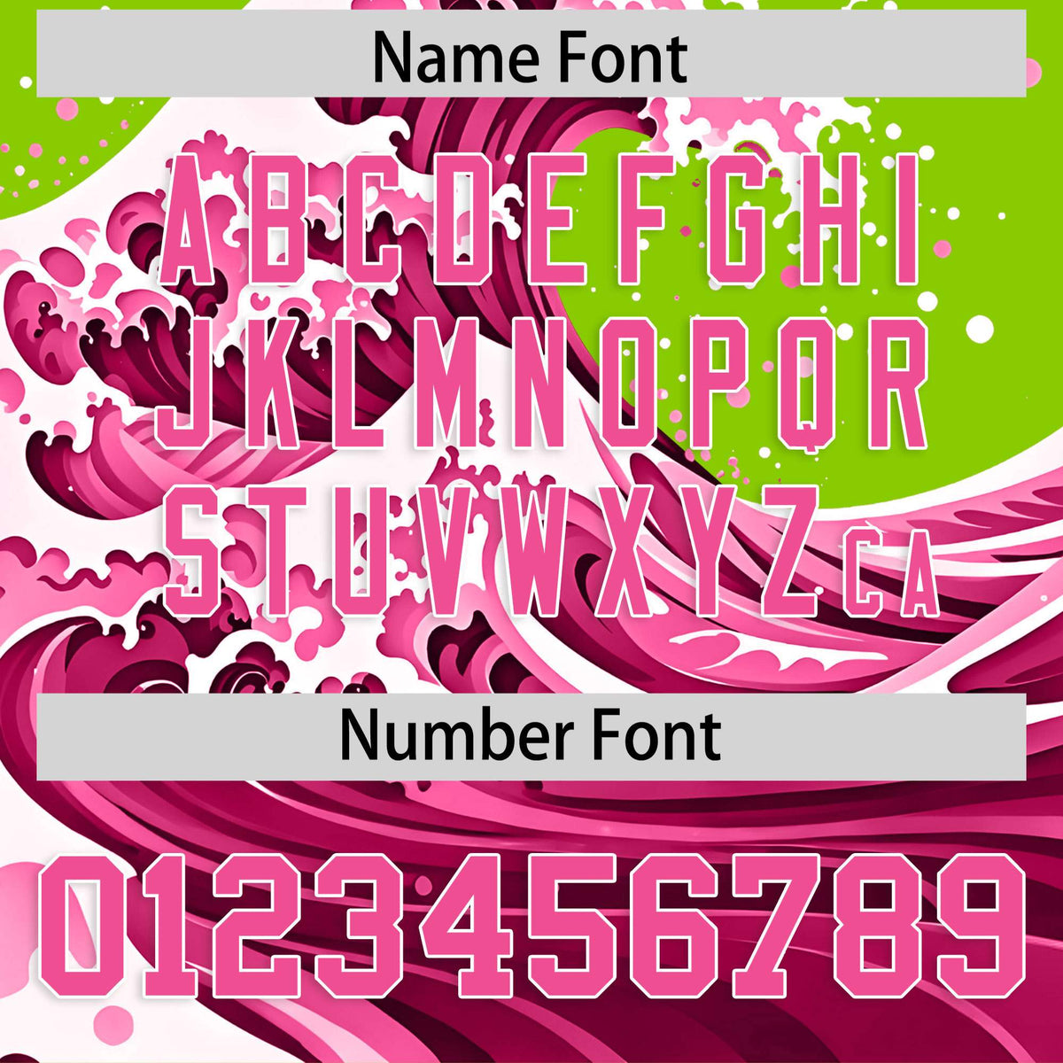 Custom Neon Green Wave Graffiti Pattern Authentic Baseball Jersey| KXKSHOP