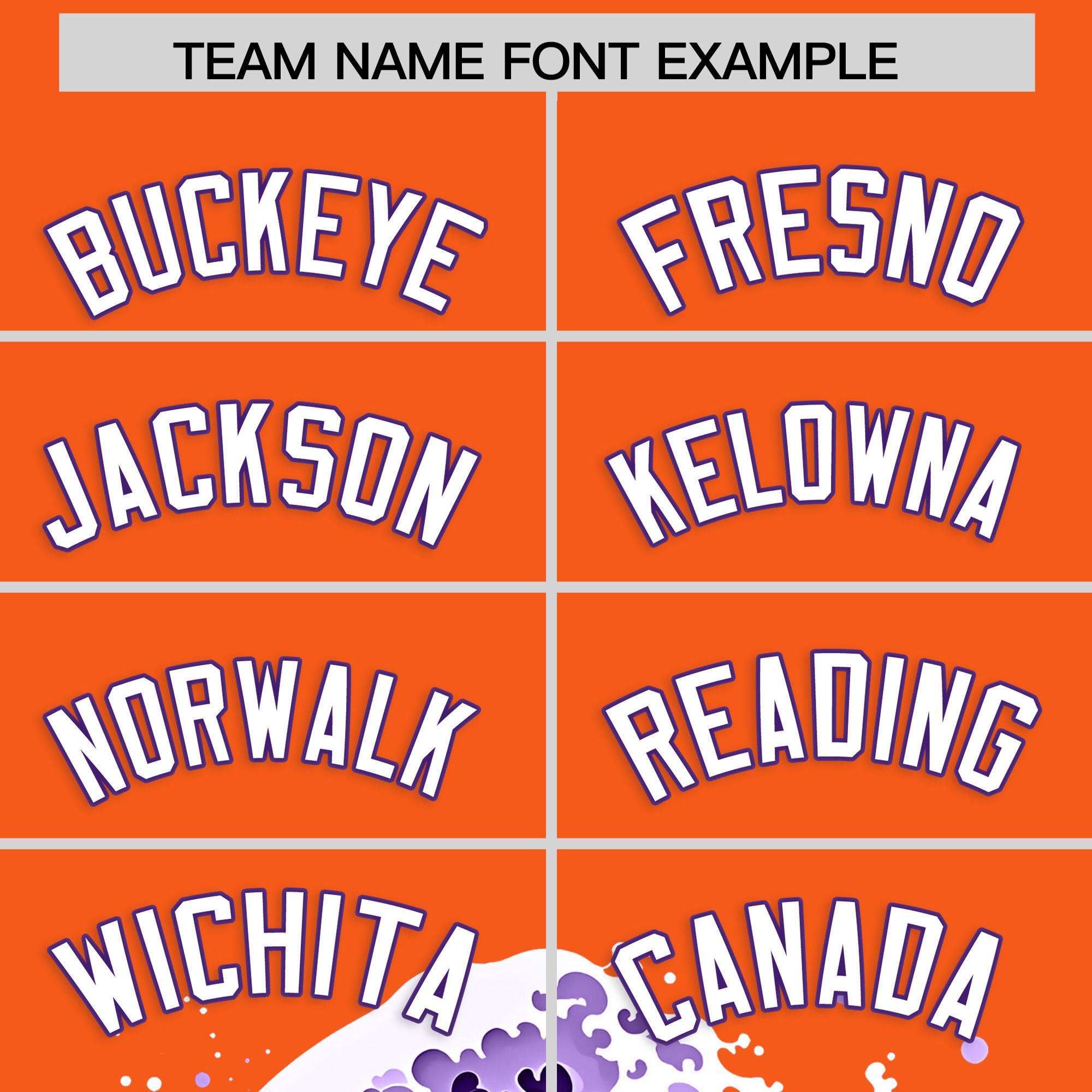 Custom Orange Wave Graffiti Pattern Authentic Baseball Jersey| KXKSHOP