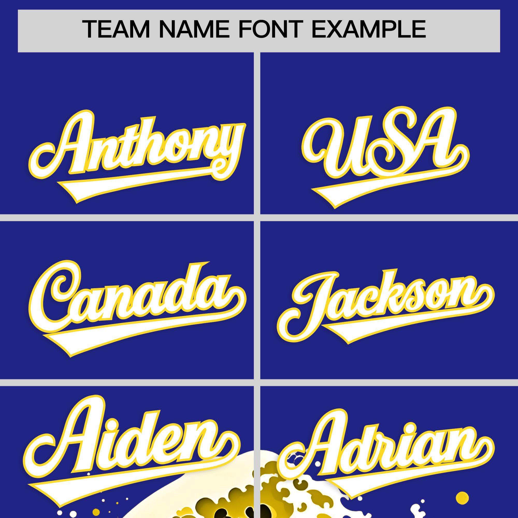 Custom Royal Wave Graffiti Pattern Authentic Baseball Jersey | KXKSHOP