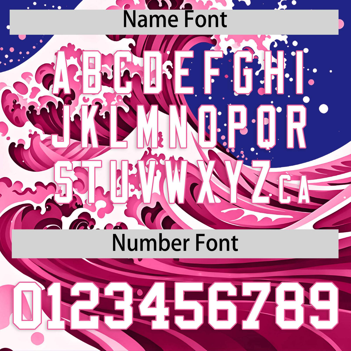 Custom Royal Wave Graffiti Pattern Authentic Baseball Jersey| KXKSHOP