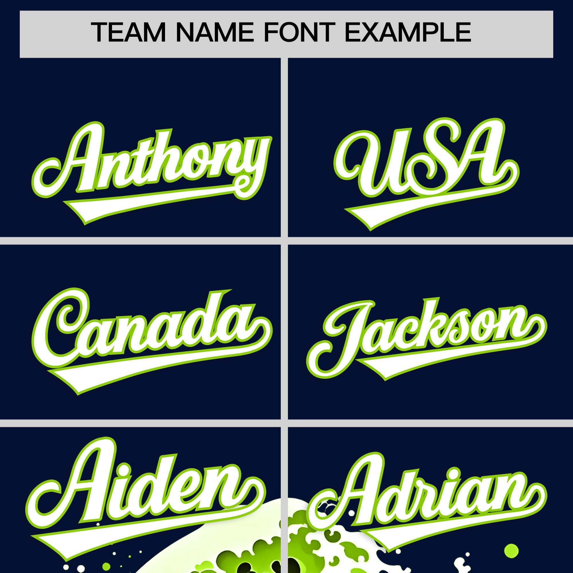 Custom Navy Wave Graffiti Pattern Authentic Baseball Jersey| KXKSHOP
