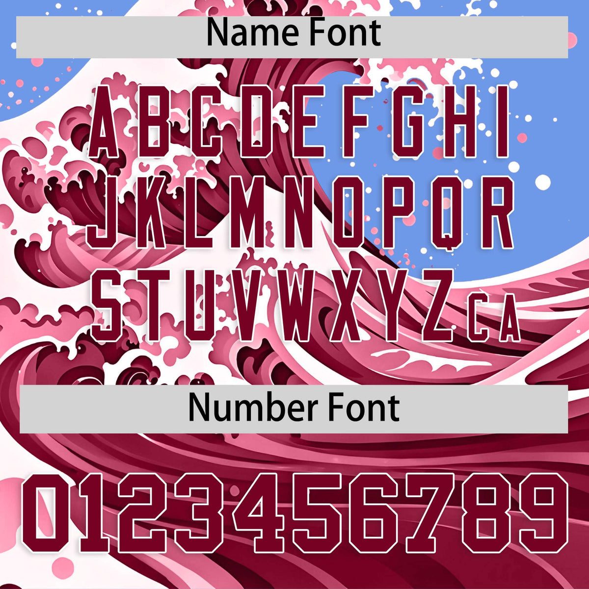 Custom Light Blue Wave Graffiti Pattern Authentic Baseball Jersey| KXKSHOP