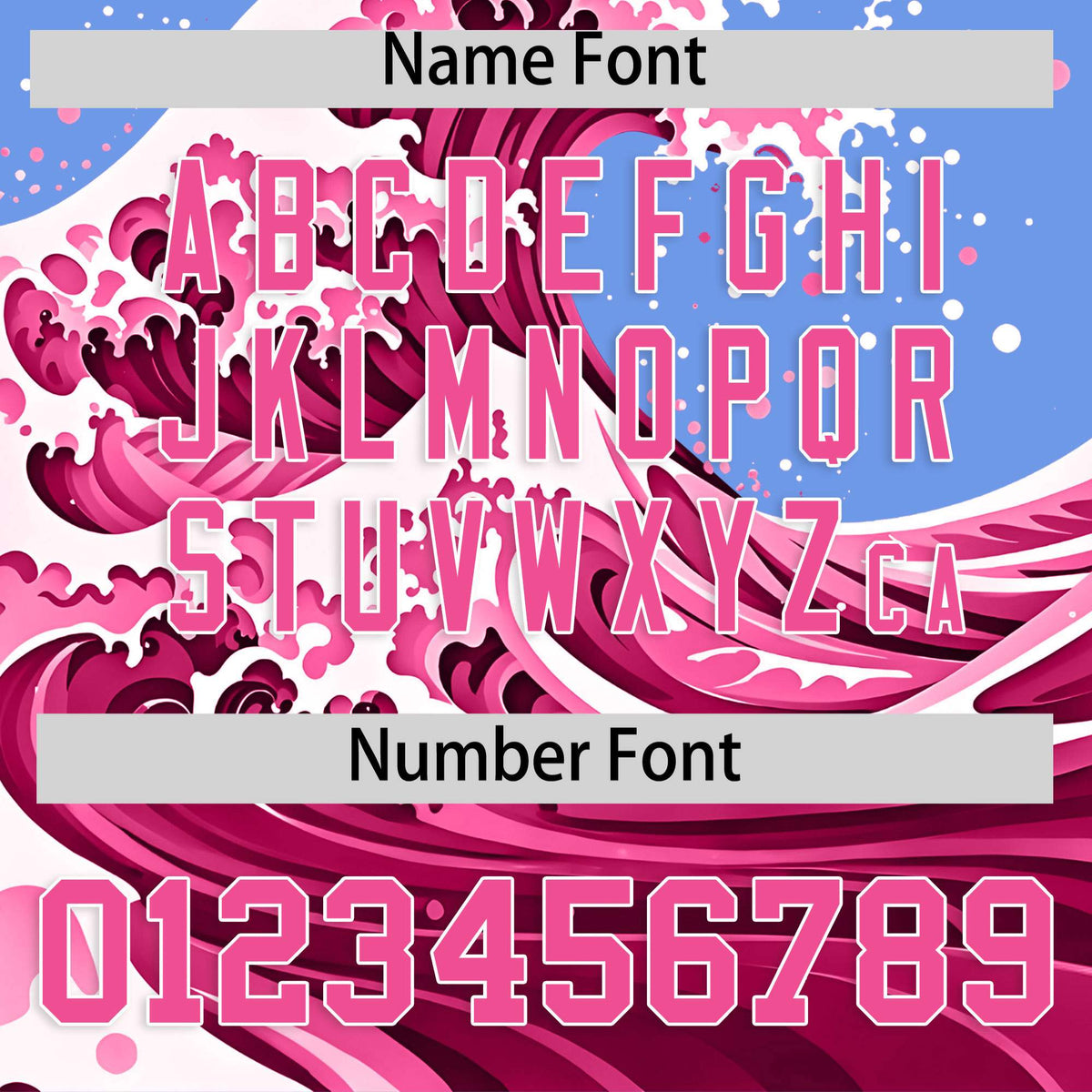 Custom Light Blue Wave Graffiti Pattern Authentic Baseball Jersey| KXKSHOP