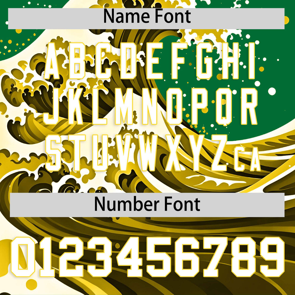 Custom Kelly Green Wave Graffiti Pattern Authentic Baseball Jersey| KXKSHOP