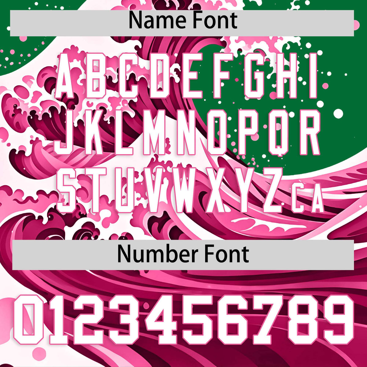 Custom Kelly Green Wave Graffiti Pattern Authentic Baseball Jersey| KXKSHOP