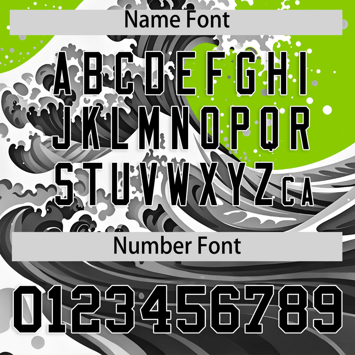 Custom Neon Green Wave Graffiti Pattern Authentic Baseball Jersey| KXKSHOP