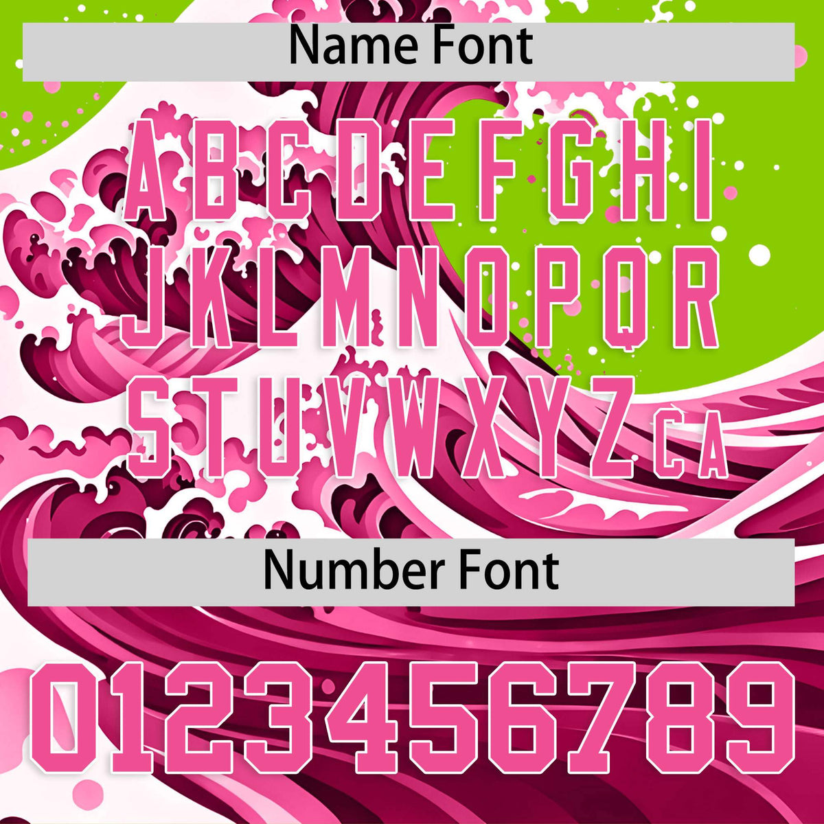 Custom Neon Green Wave Graffiti Pattern Authentic Baseball Jersey| KXKSHOP