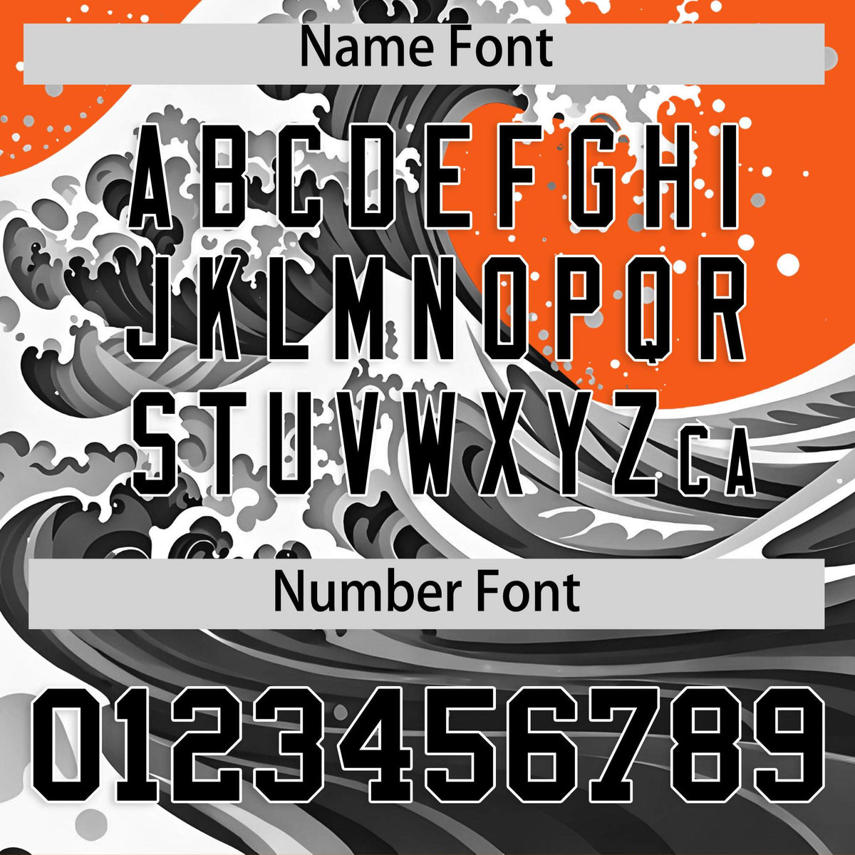 Custom Orange Wave Graffiti Pattern Authentic Baseball Jersey| KXKSHOP