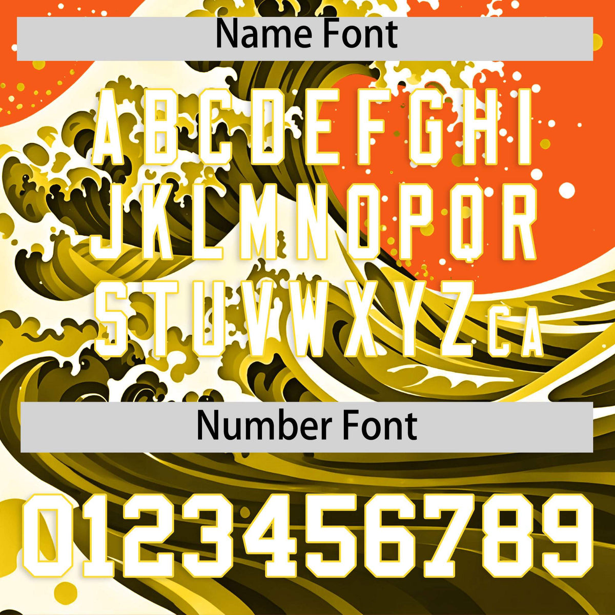 Custom Orange Wave Graffiti Pattern Authentic Baseball Jersey| KXKSHOP