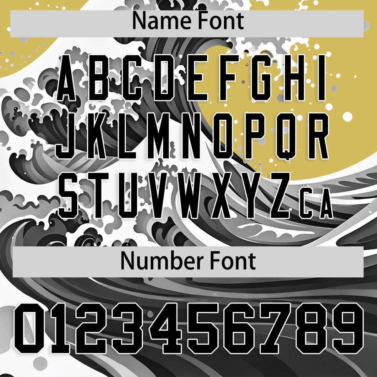 Custom Old Gold Wave Graffiti Pattern Authentic Baseball Jersey| KXKSHOP