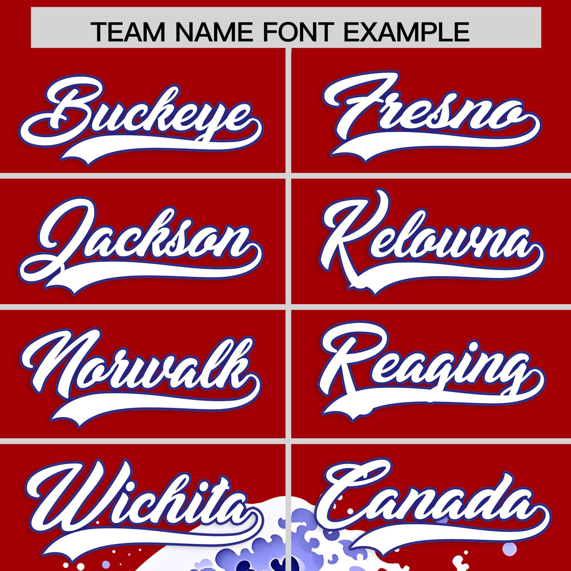 Custom Red Wave Graffiti Pattern Authentic Baseball Jersey | KXKSHOP