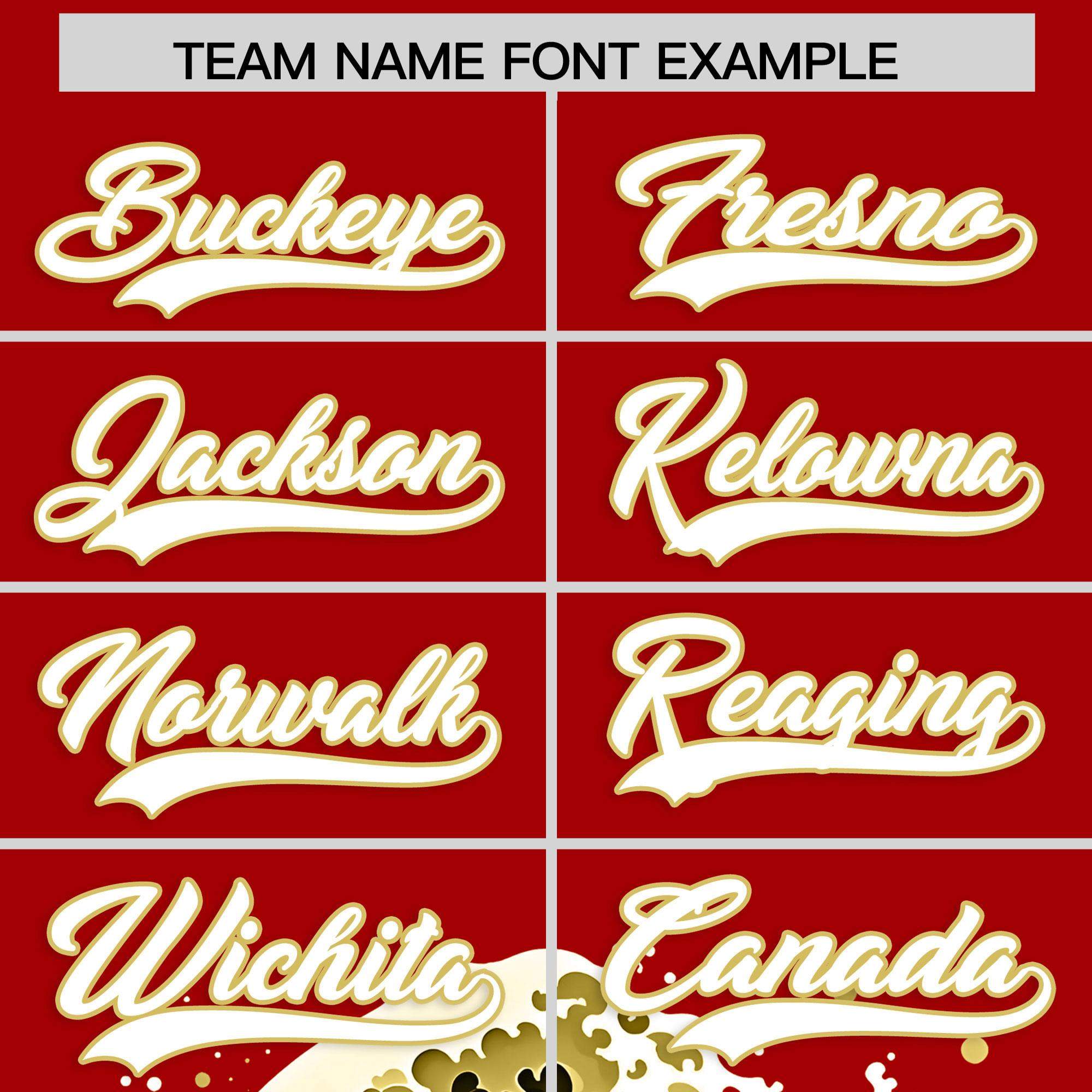 Custom Red Wave Graffiti Pattern Authentic Baseball Jersey | KXKSHOP