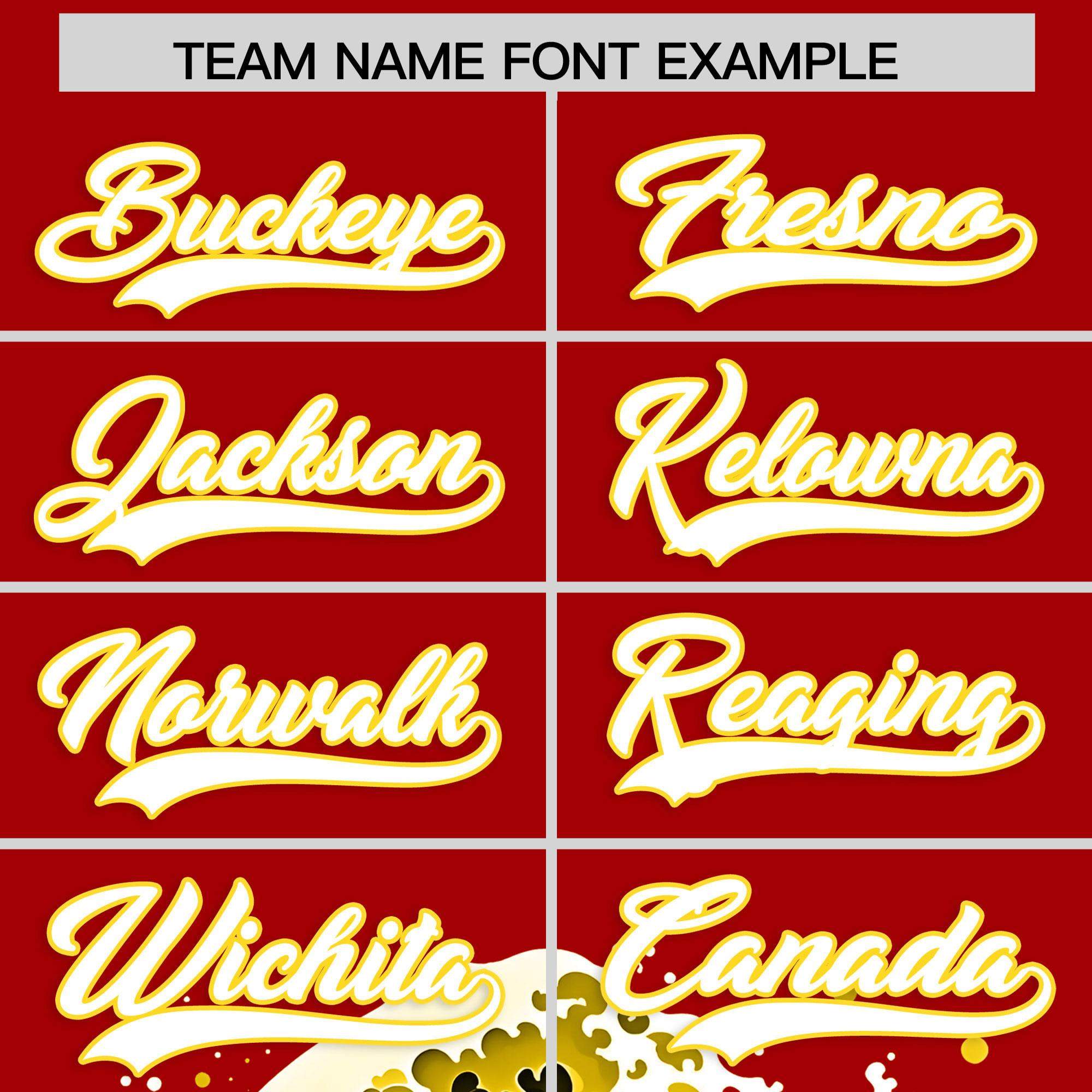 Custom Red Wave Graffiti Pattern Authentic Baseball Jersey | KXKSHOP