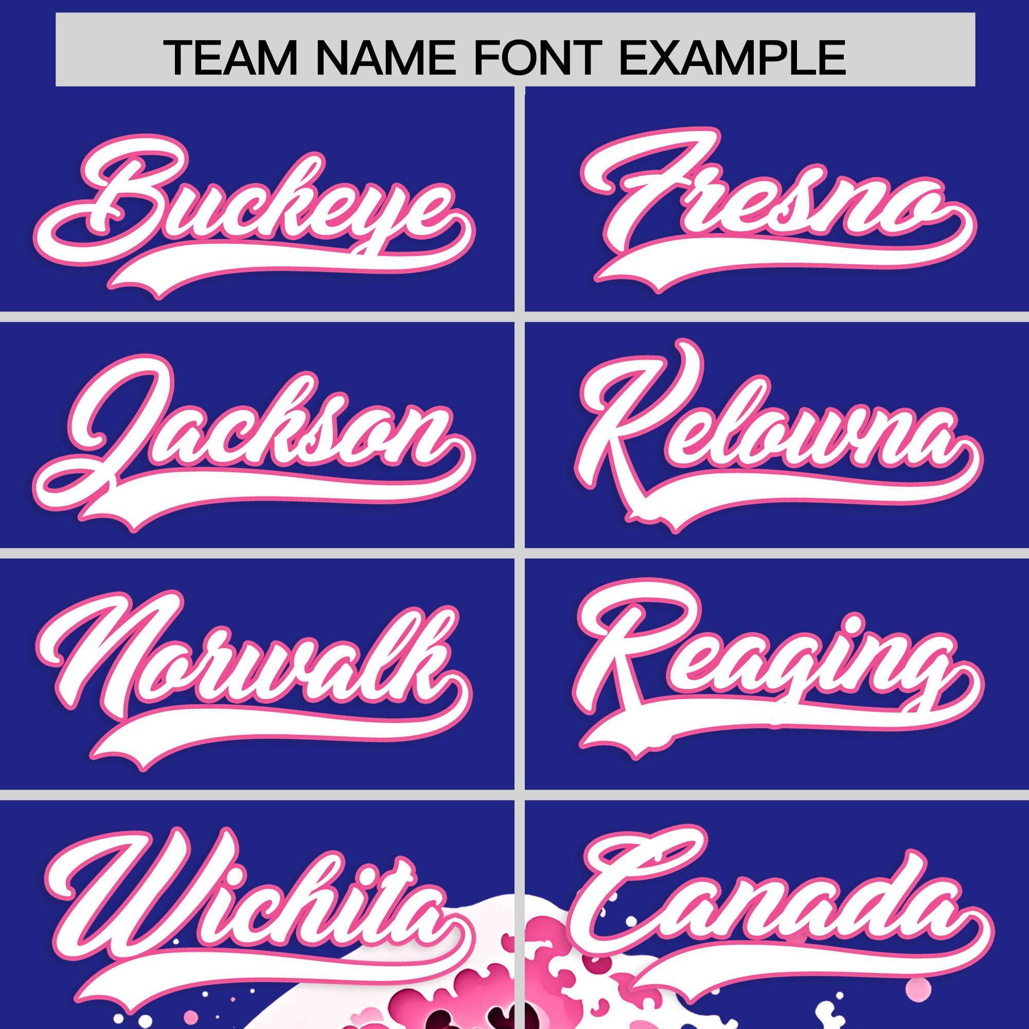 Custom Royal Wave Graffiti Pattern Authentic Baseball Jersey| KXKSHOP