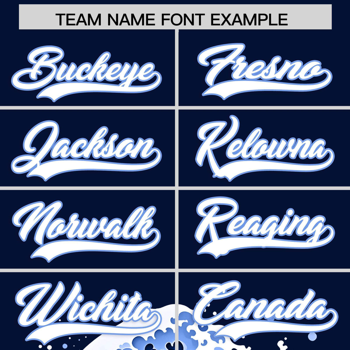 Custom Navy Wave Graffiti Pattern Authentic Baseball Jersey| KXKSHOP