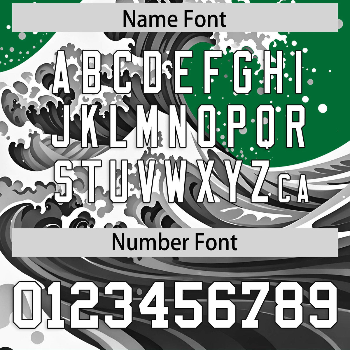 Custom Kelly Green Wave Graffiti Pattern Authentic Baseball Jersey| KXKSHOP