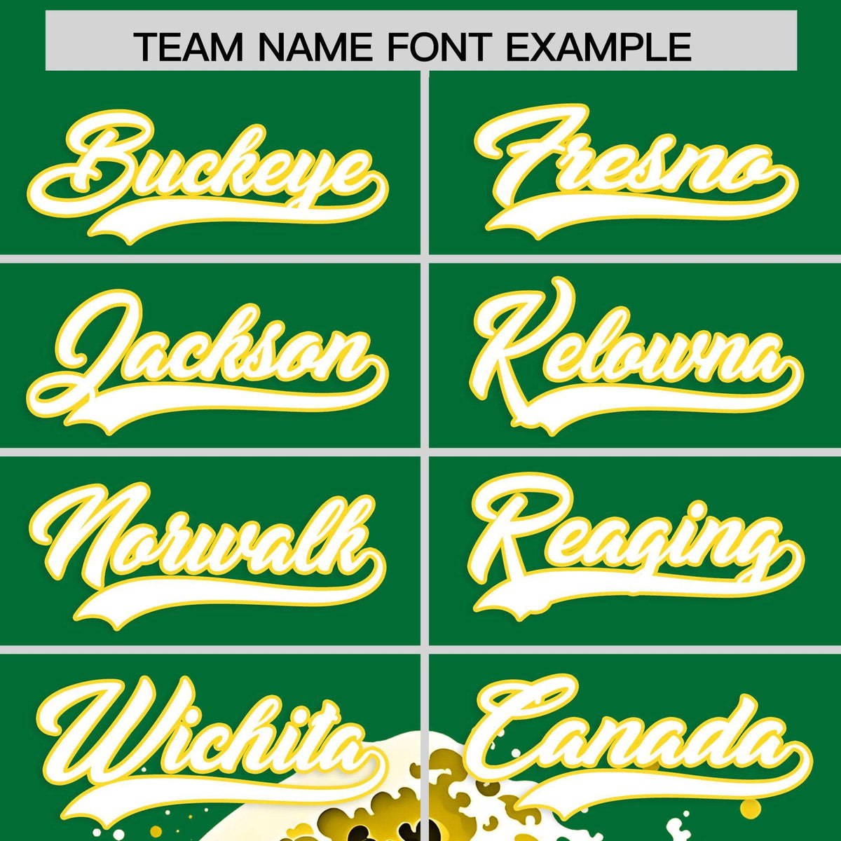 Custom Kelly Green Wave Graffiti Pattern Authentic Baseball Jersey| KXKSHOP