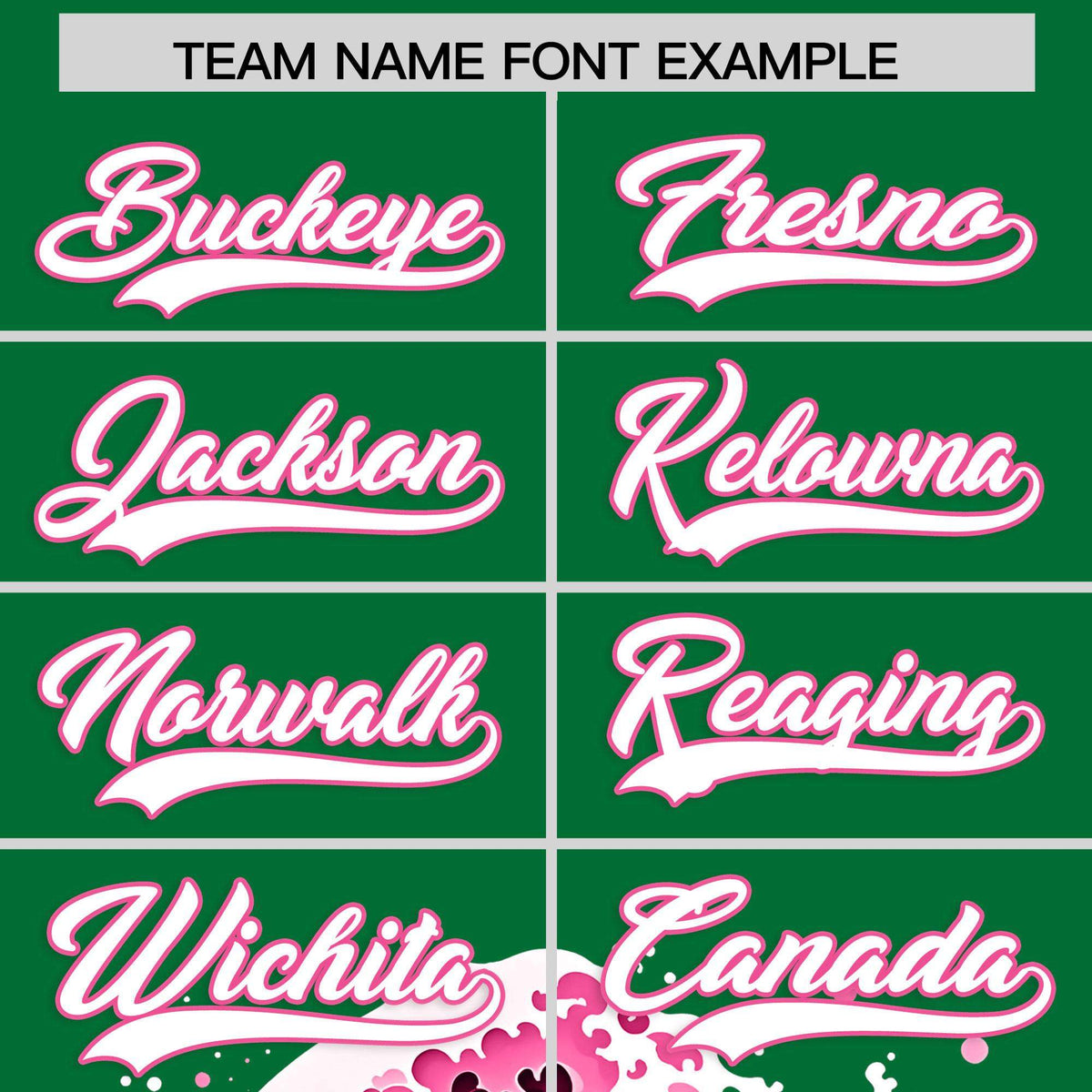 Custom Kelly Green Wave Graffiti Pattern Authentic Baseball Jersey| KXKSHOP