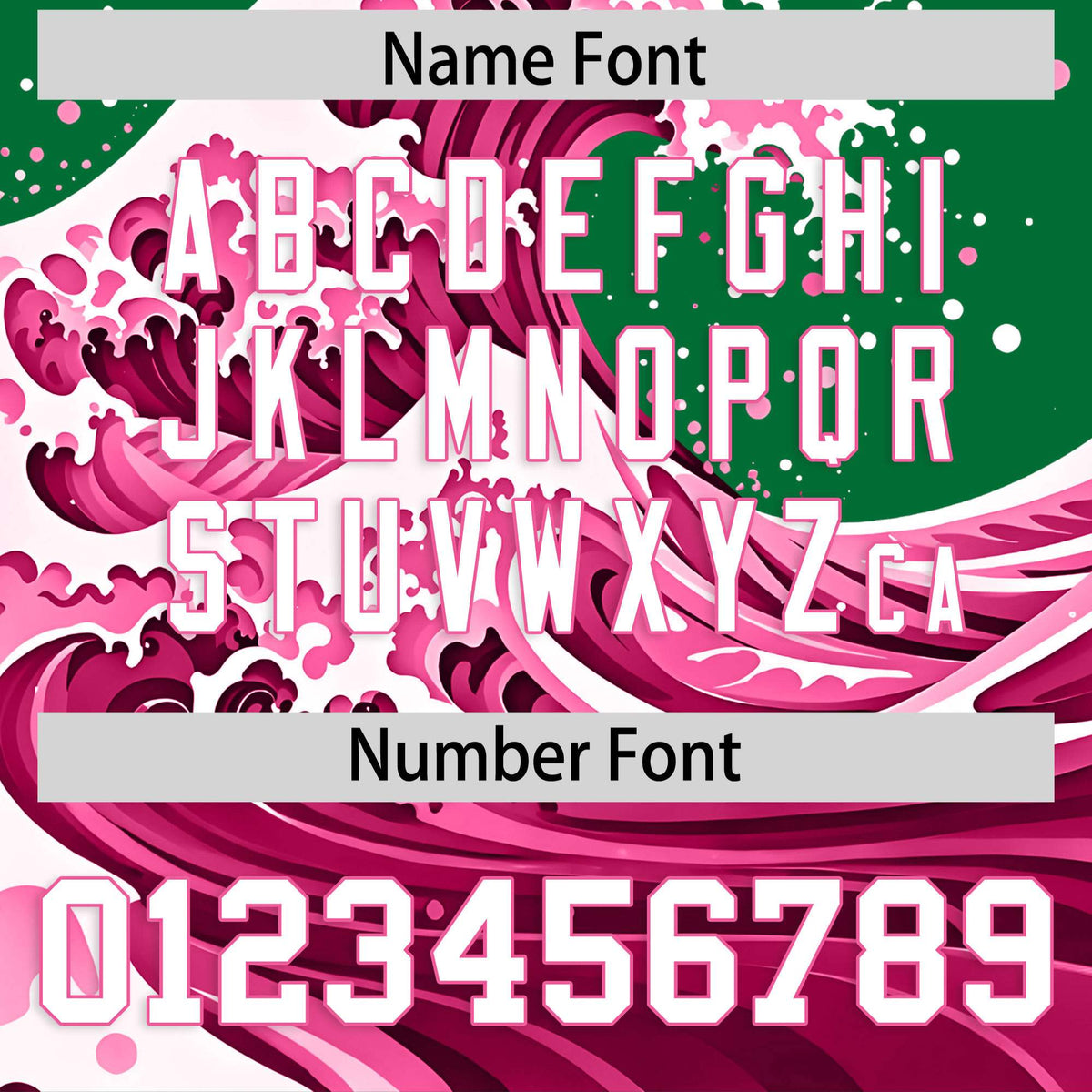 Custom Kelly Green Wave Graffiti Pattern Authentic Baseball Jersey| KXKSHOP