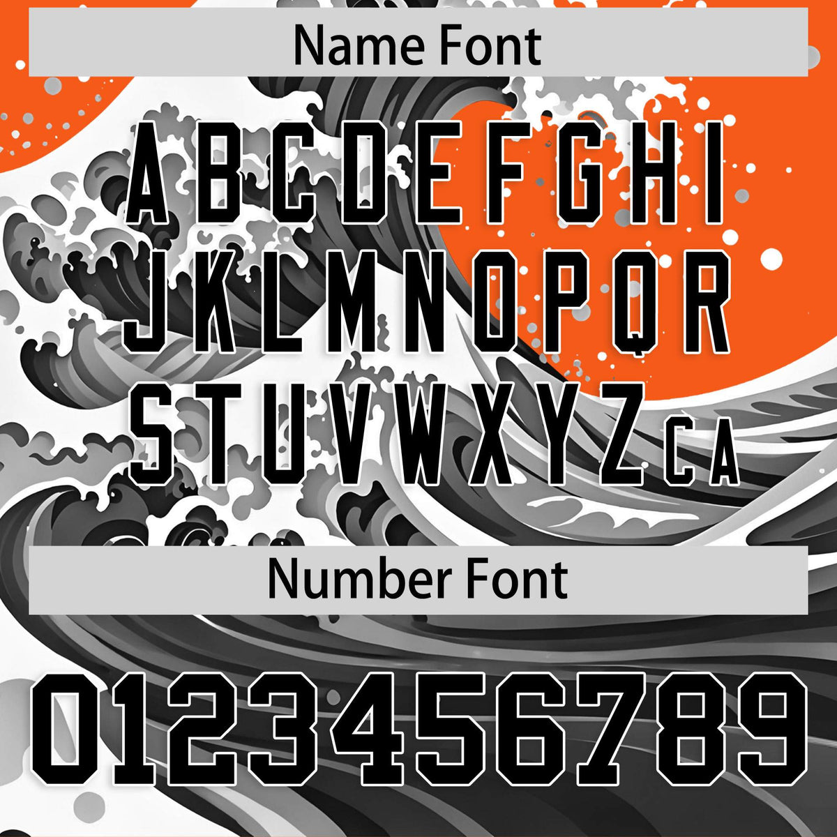 Custom Orange Wave Graffiti Pattern Authentic Baseball Jersey| KXKSHOP