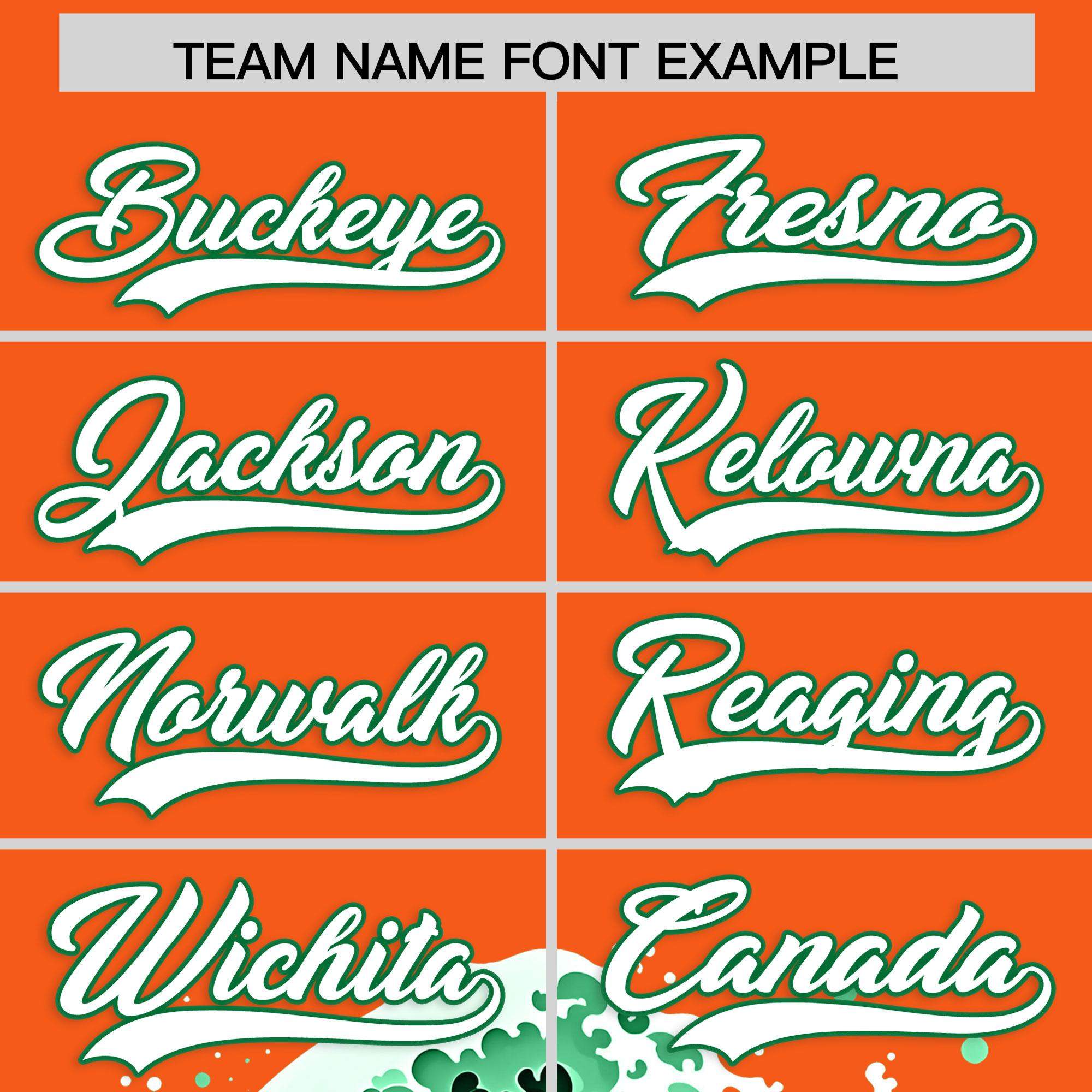 Custom Orange Wave Graffiti Pattern Authentic Baseball Jersey| KXKSHOP