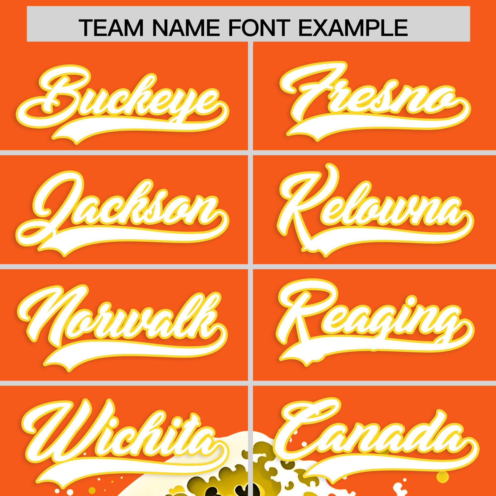Custom Orange Wave Graffiti Pattern Authentic Baseball Jersey| KXKSHOP