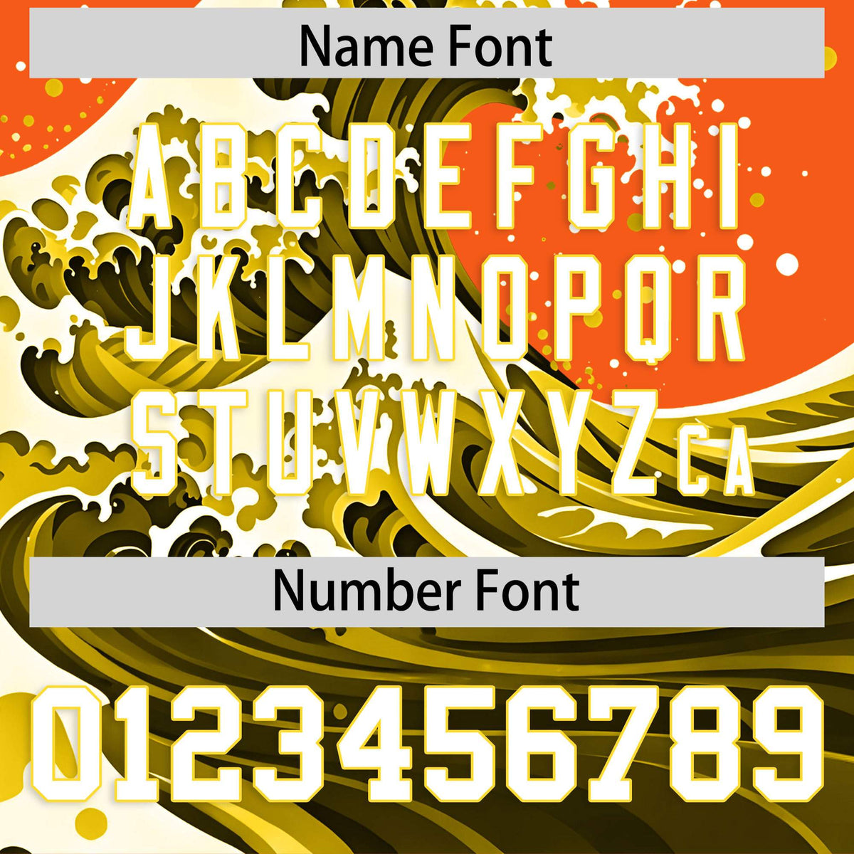 Custom Orange Wave Graffiti Pattern Authentic Baseball Jersey| KXKSHOP