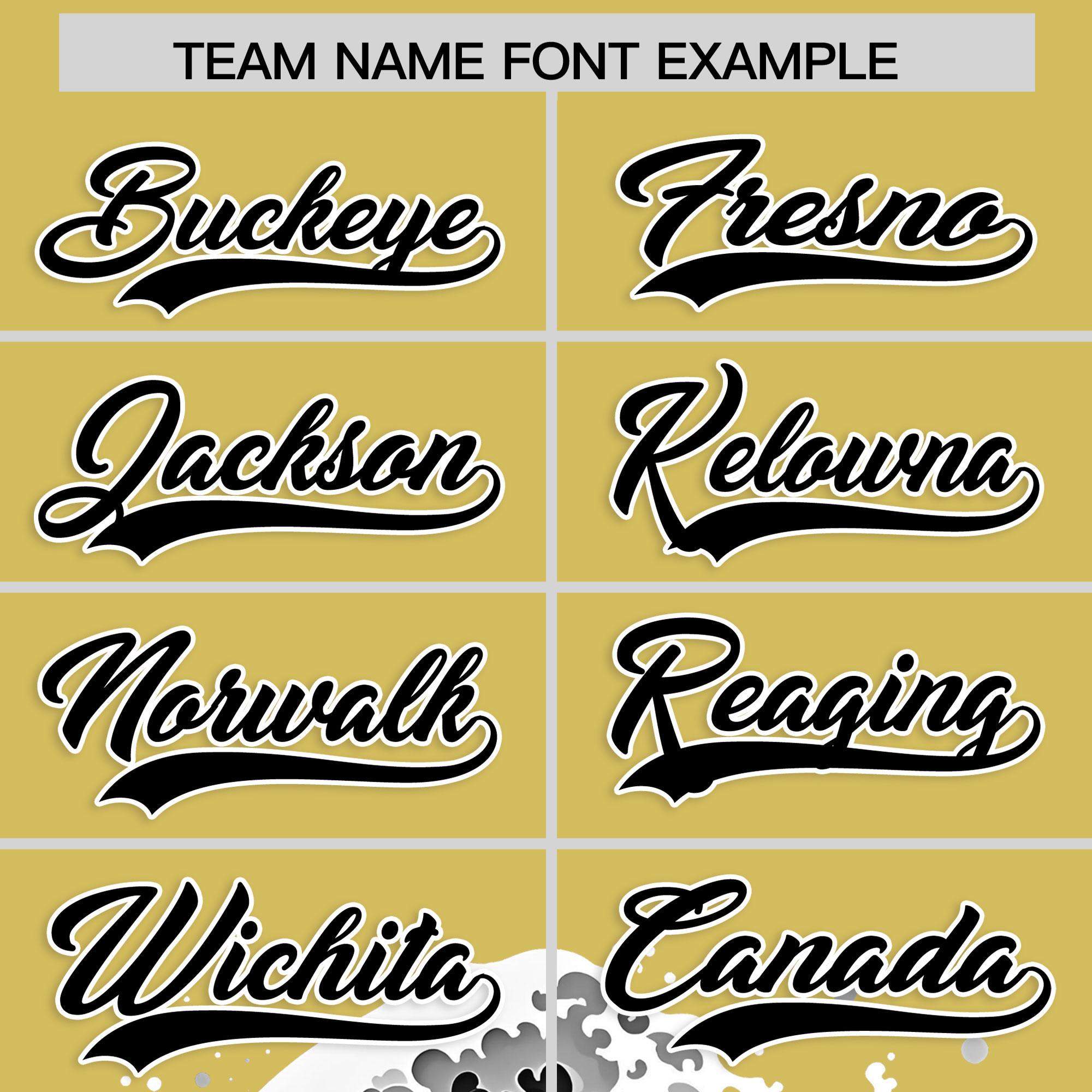 Custom Old Gold Wave Graffiti Pattern Authentic Baseball Jersey| KXKSHOP