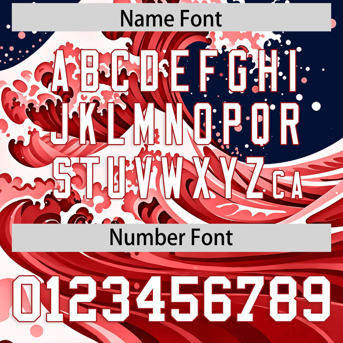 Custom Navy Wave Graffiti Pattern Authentic Baseball Jersey| KXKSHOP