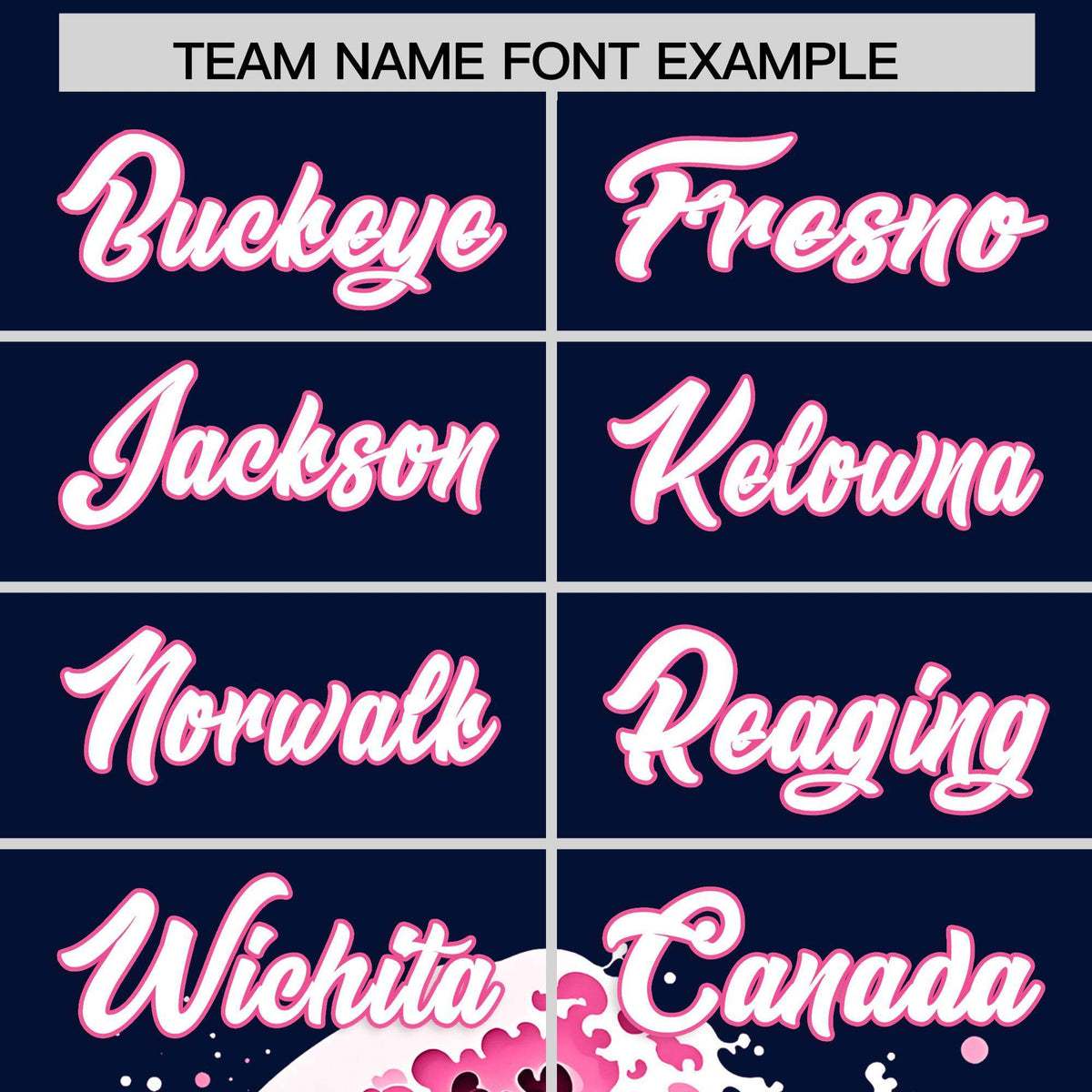 Custom Navy Wave Graffiti Pattern Authentic Baseball Jersey| KXKSHOP