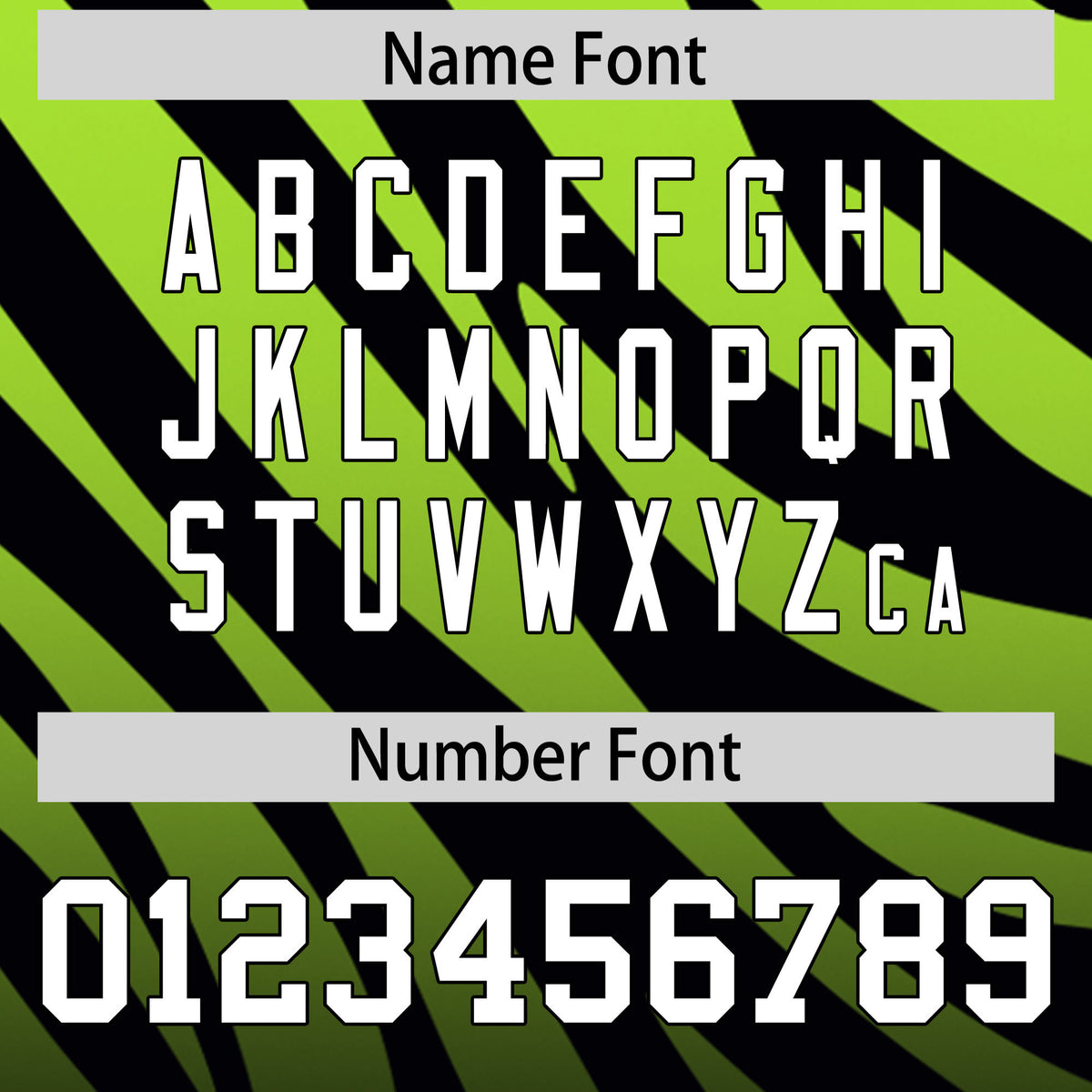 Custom Neon Green Black Tiger Stripe Gradient Animal Print Personalized Team Shirt Baseball Jersey