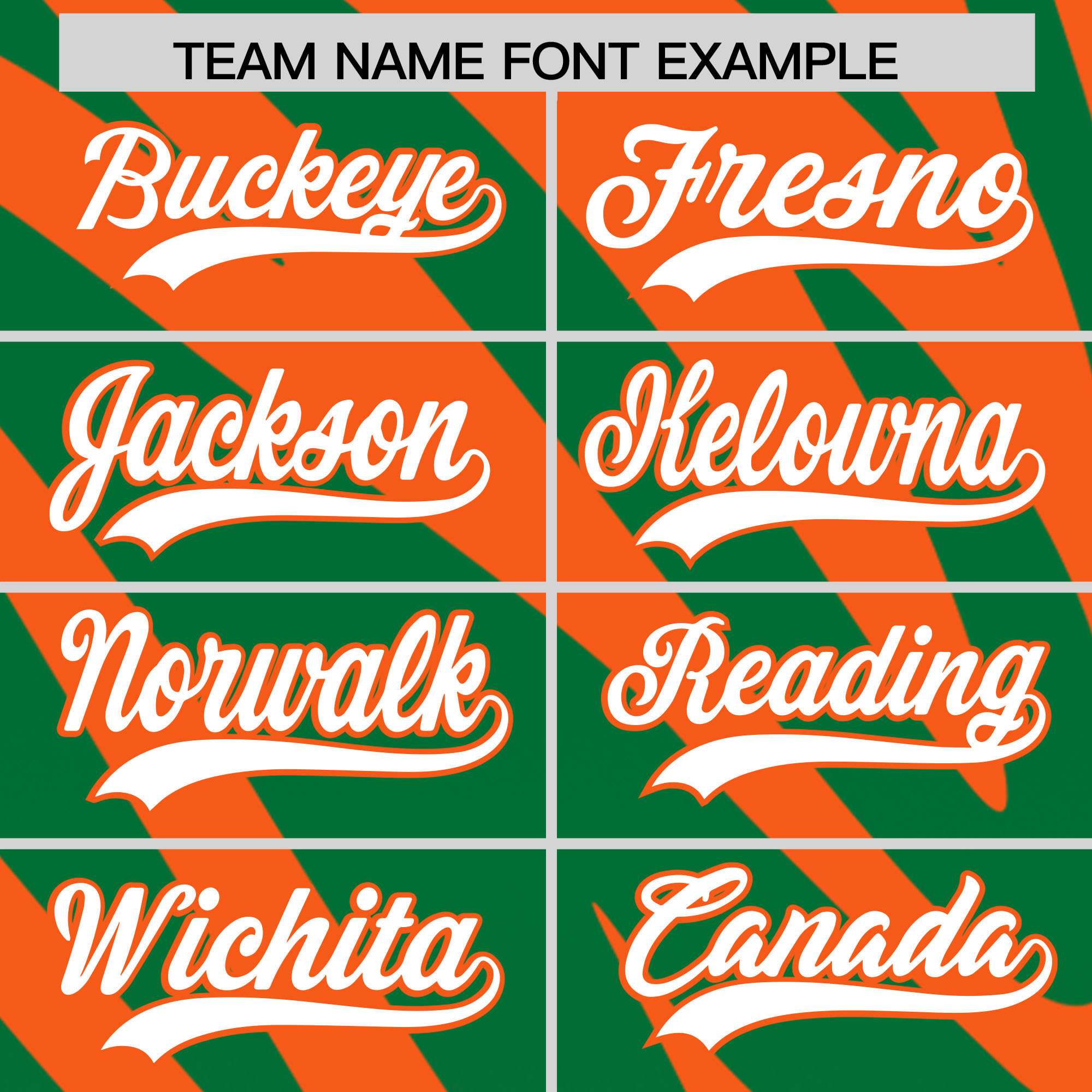 Custom Orange Kelly Green Tiger Stripe Gradient Animal Print Personalized Team Shirt Baseball Jersey